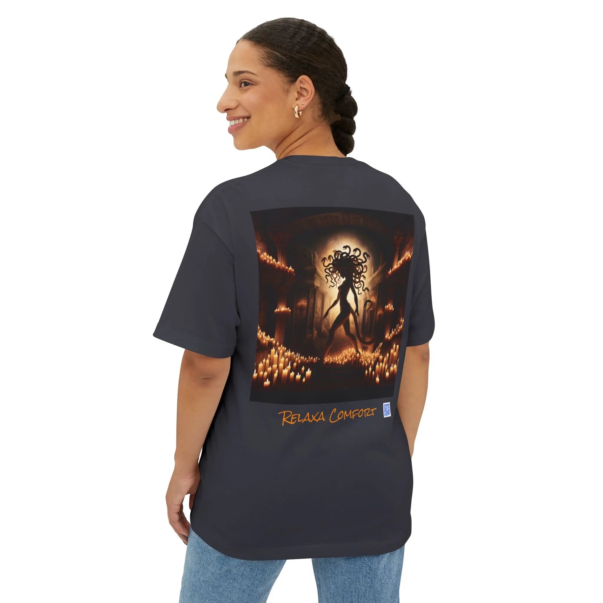 Mystical Medusa Oversized Tee - Unisex Graphic Tee for Art Lovers Printify