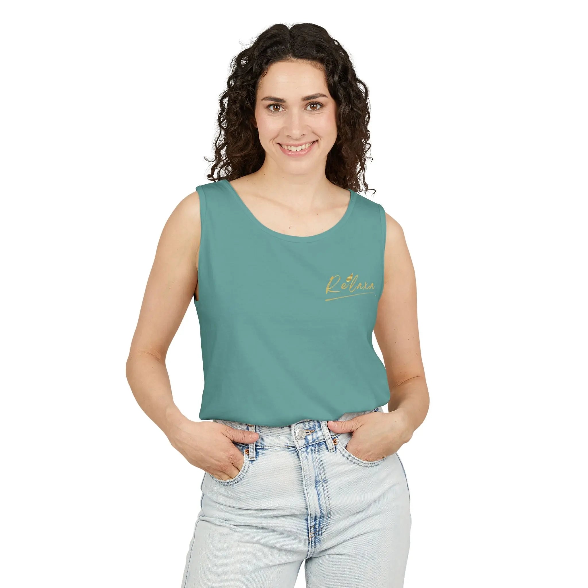 Unisex Relaxing Candle Graphic Tank Top - Perfect for Summer, Gifting & Relaxation Printify