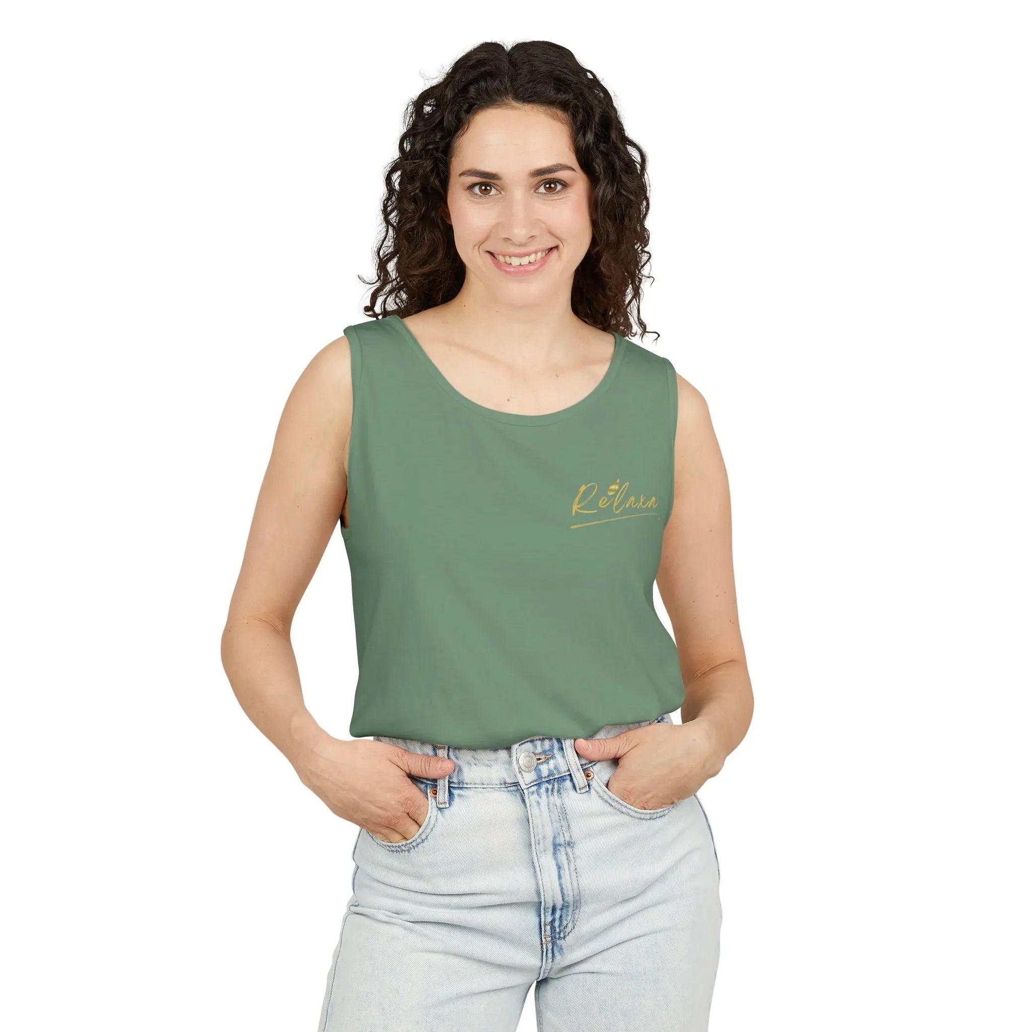 Unisex Relaxing Candle Graphic Tank Top - Perfect for Summer, Gifting & Relaxation Printify
