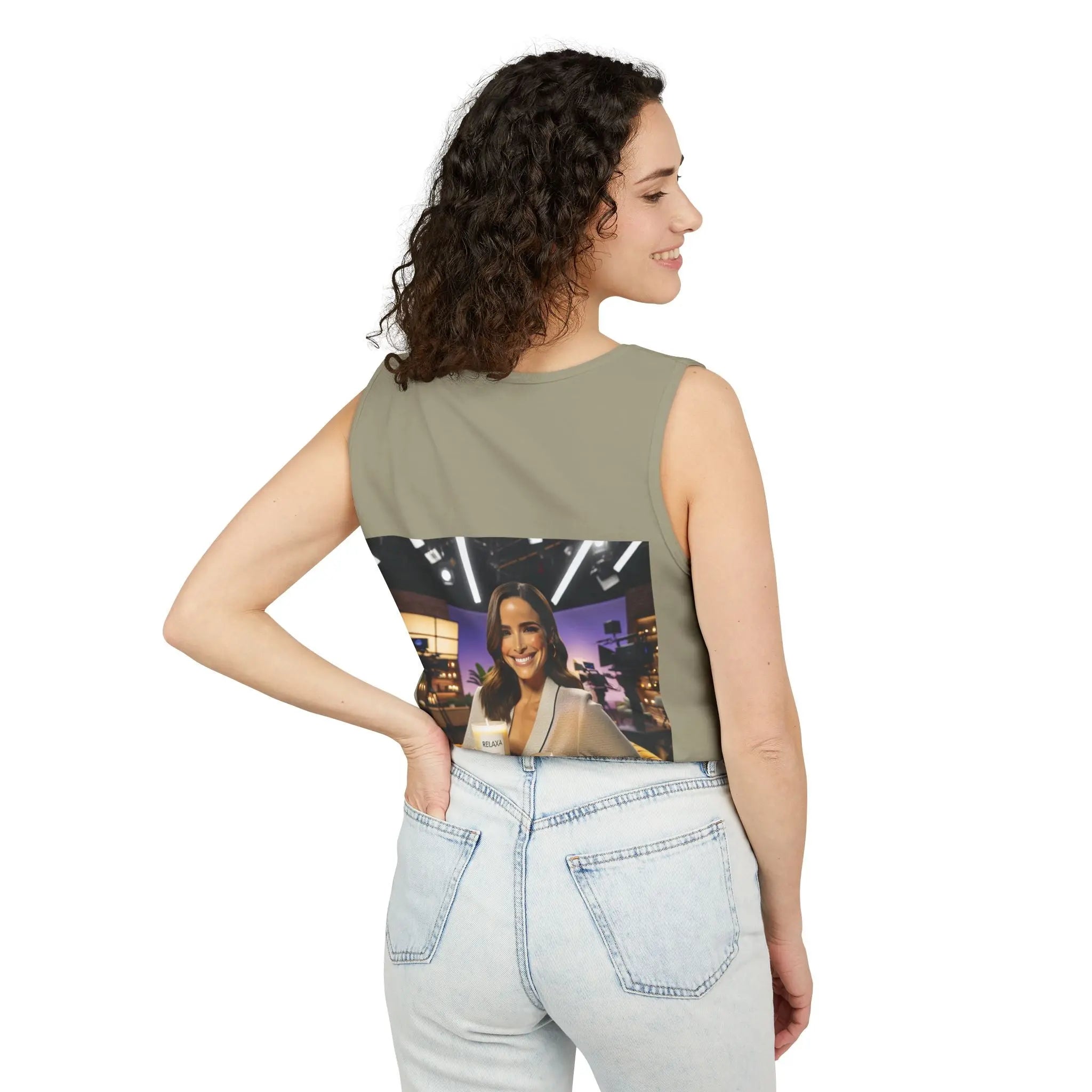 Unisex Relaxing Candle Graphic Tank Top - Perfect for Summer, Gifting & Relaxation Printify