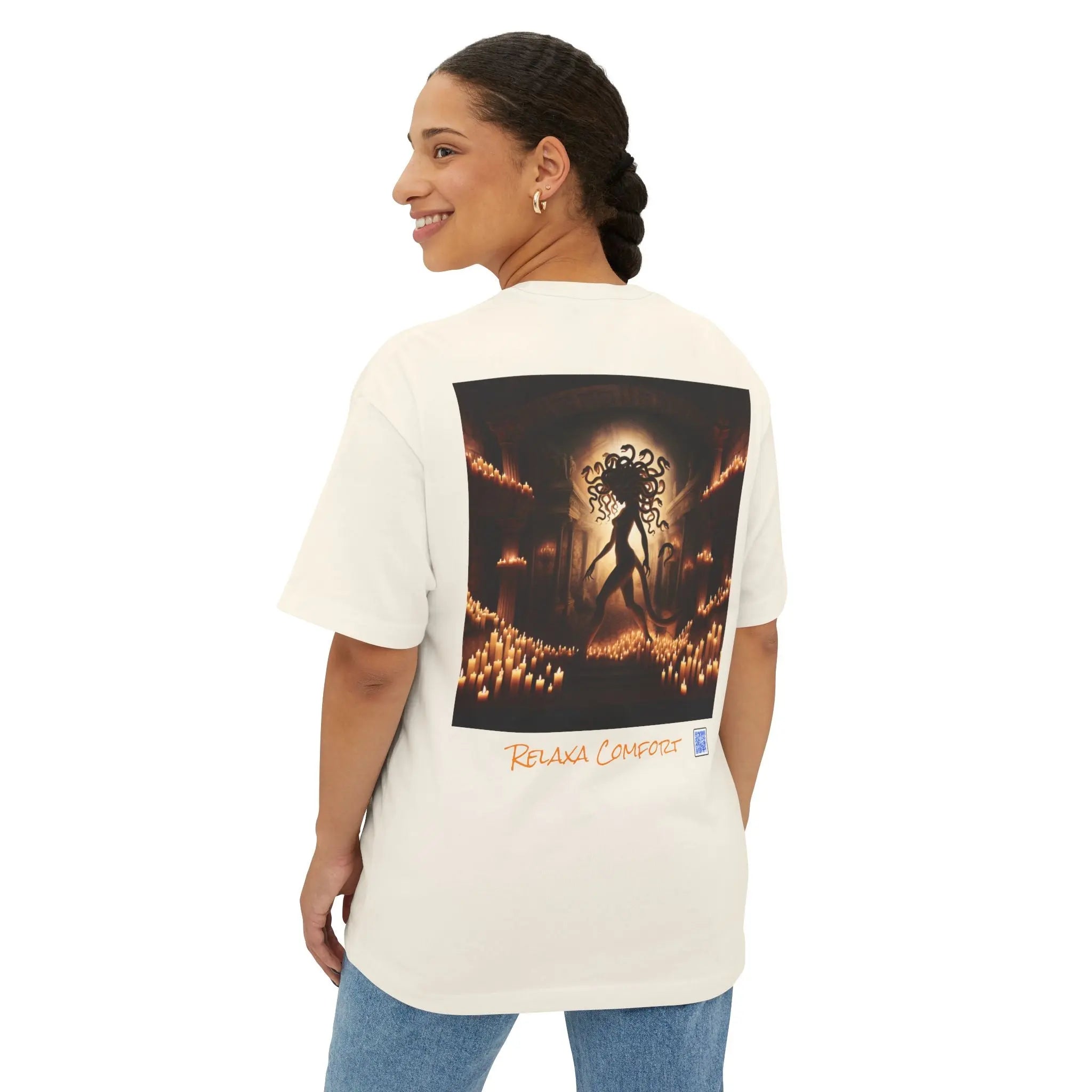 Mystical Medusa Oversized Tee - Unisex Graphic Tee for Art Lovers Printify