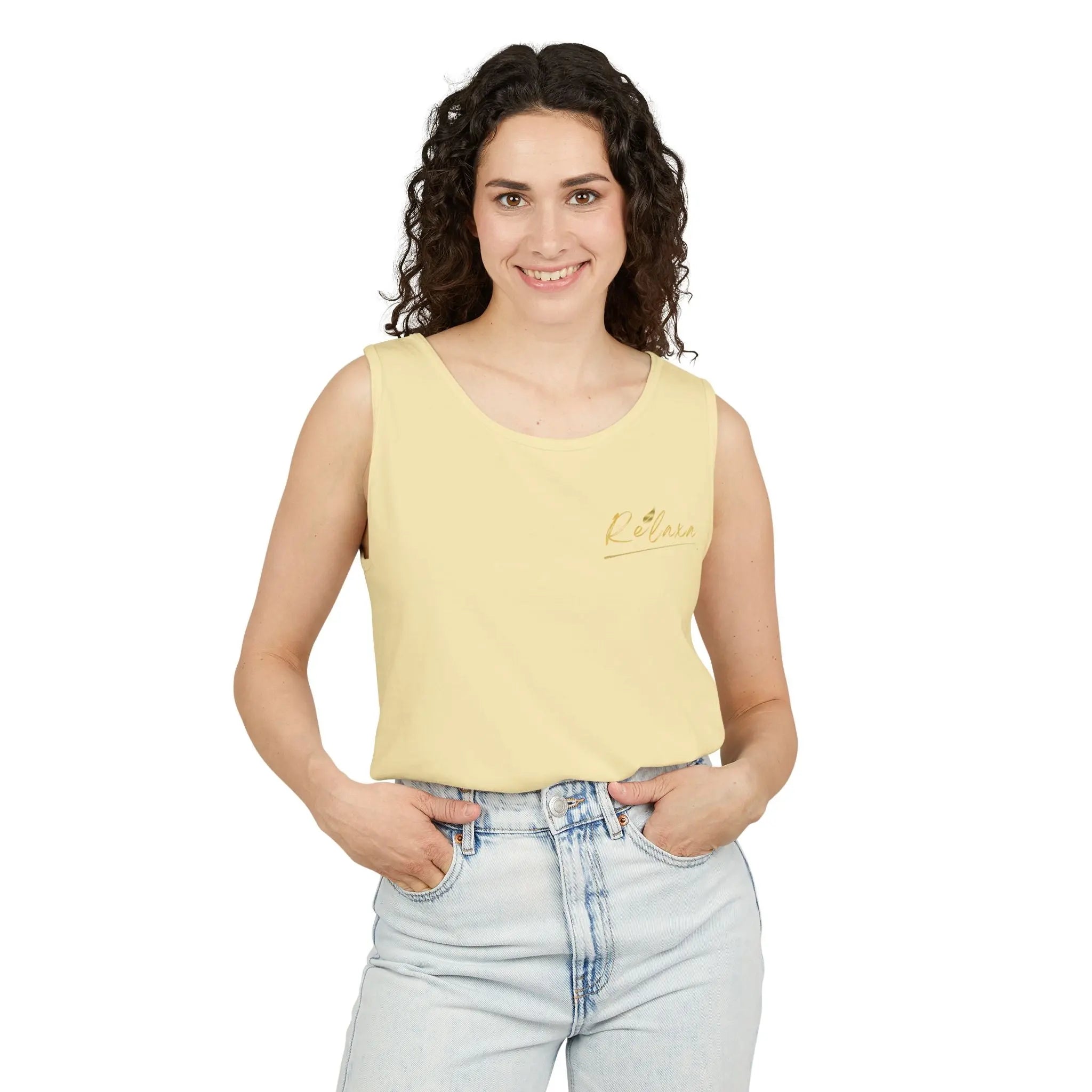 Unisex Relaxing Candle Graphic Tank Top - Perfect for Summer, Gifting & Relaxation Printify