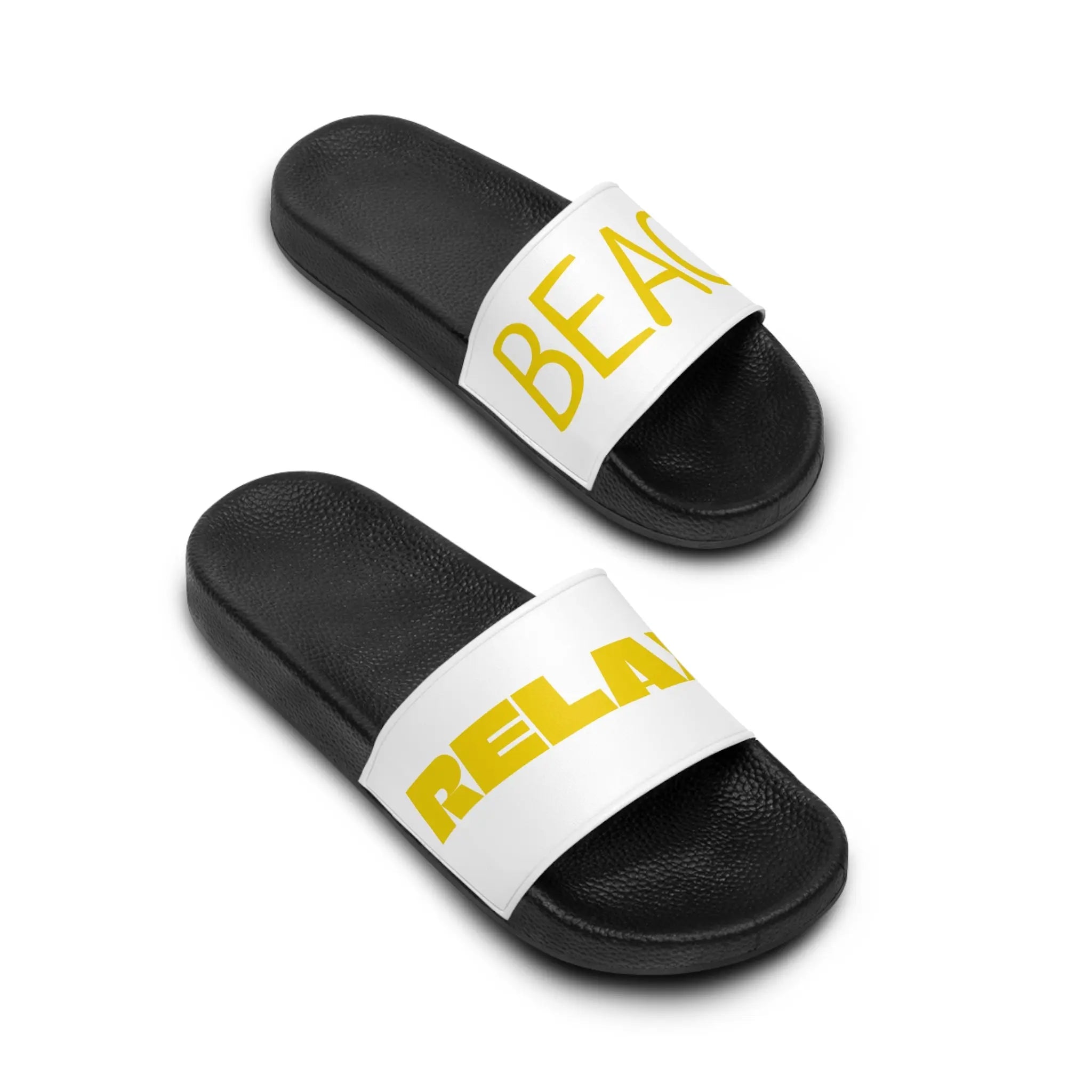 Copy of Men's Slide Sandals - Bold 'RELAX BOSS' Design for Summer Comfort Printify