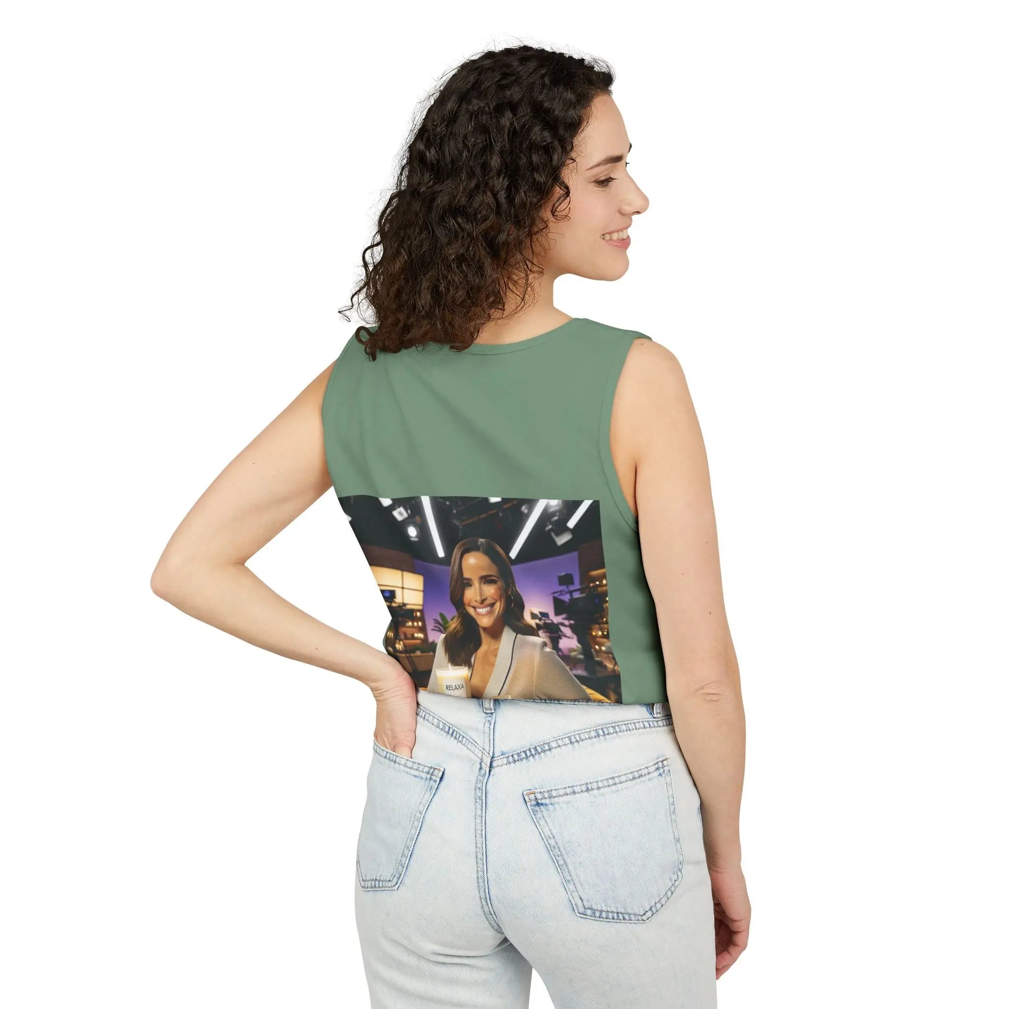 Unisex Relaxing Candle Graphic Tank Top - Perfect for Summer, Gifting & Relaxation Printify