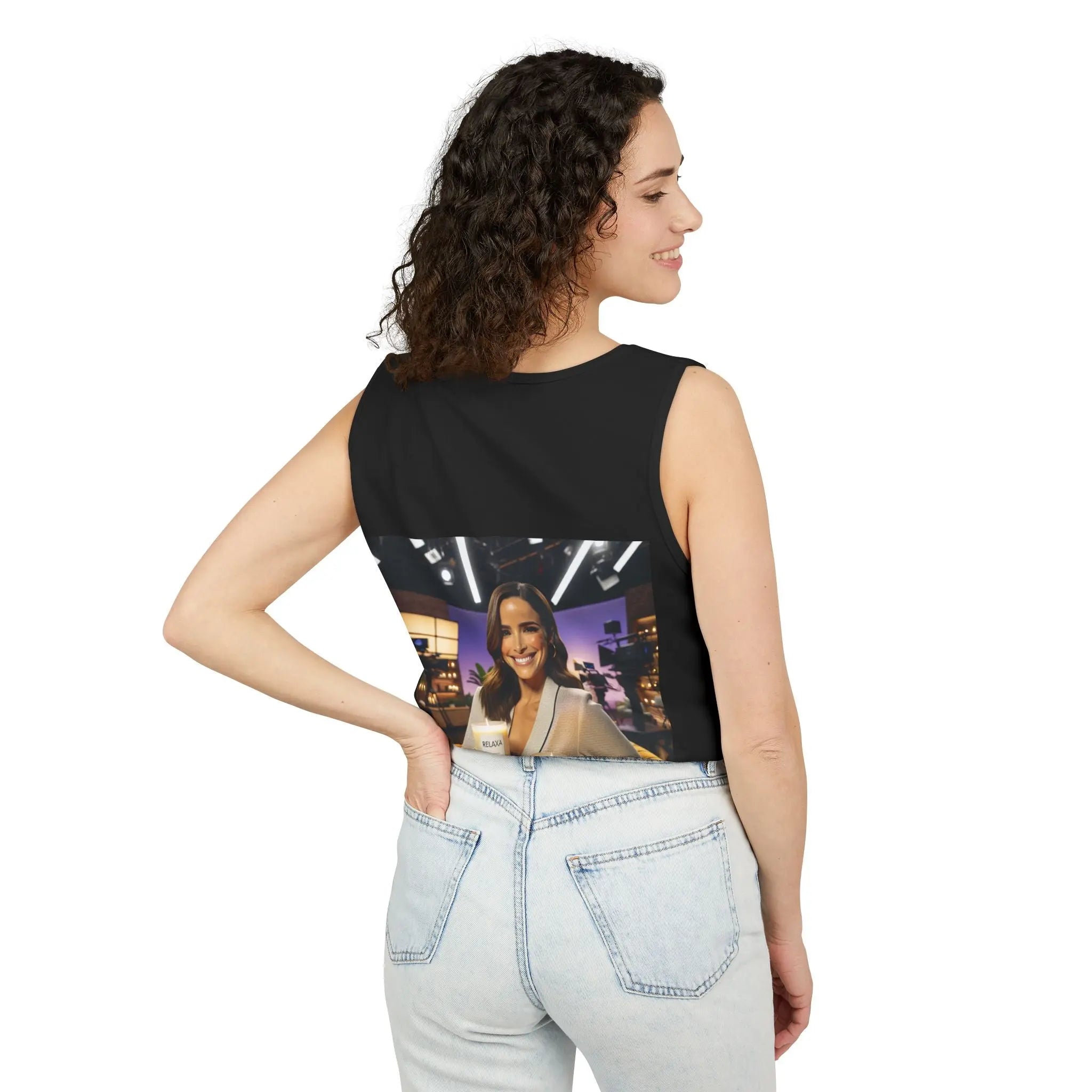 Unisex Relaxing Candle Graphic Tank Top - Perfect for Summer, Gifting & Relaxation Printify