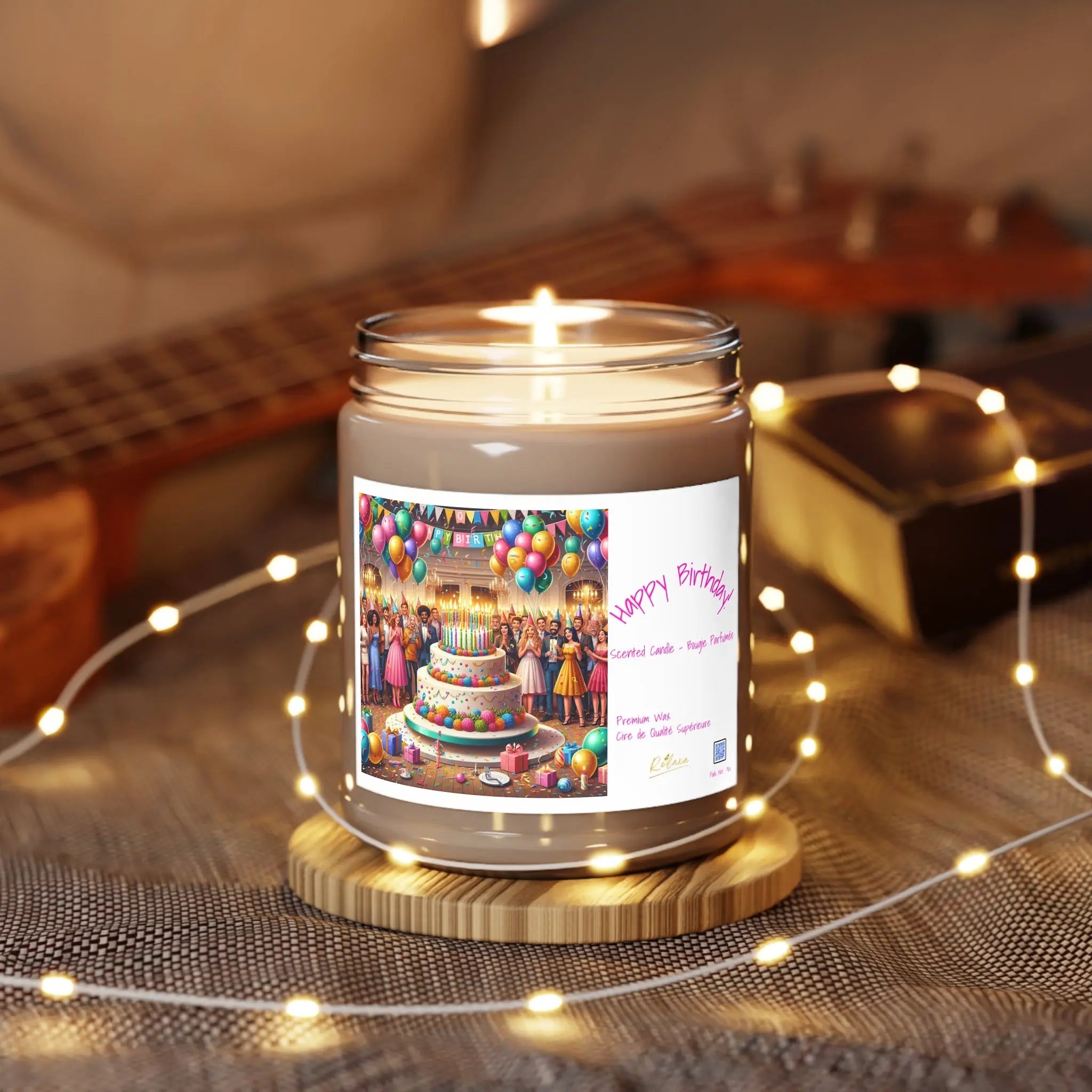 Happy Birthday Scented Candle - 9oz Party Vibes Printify