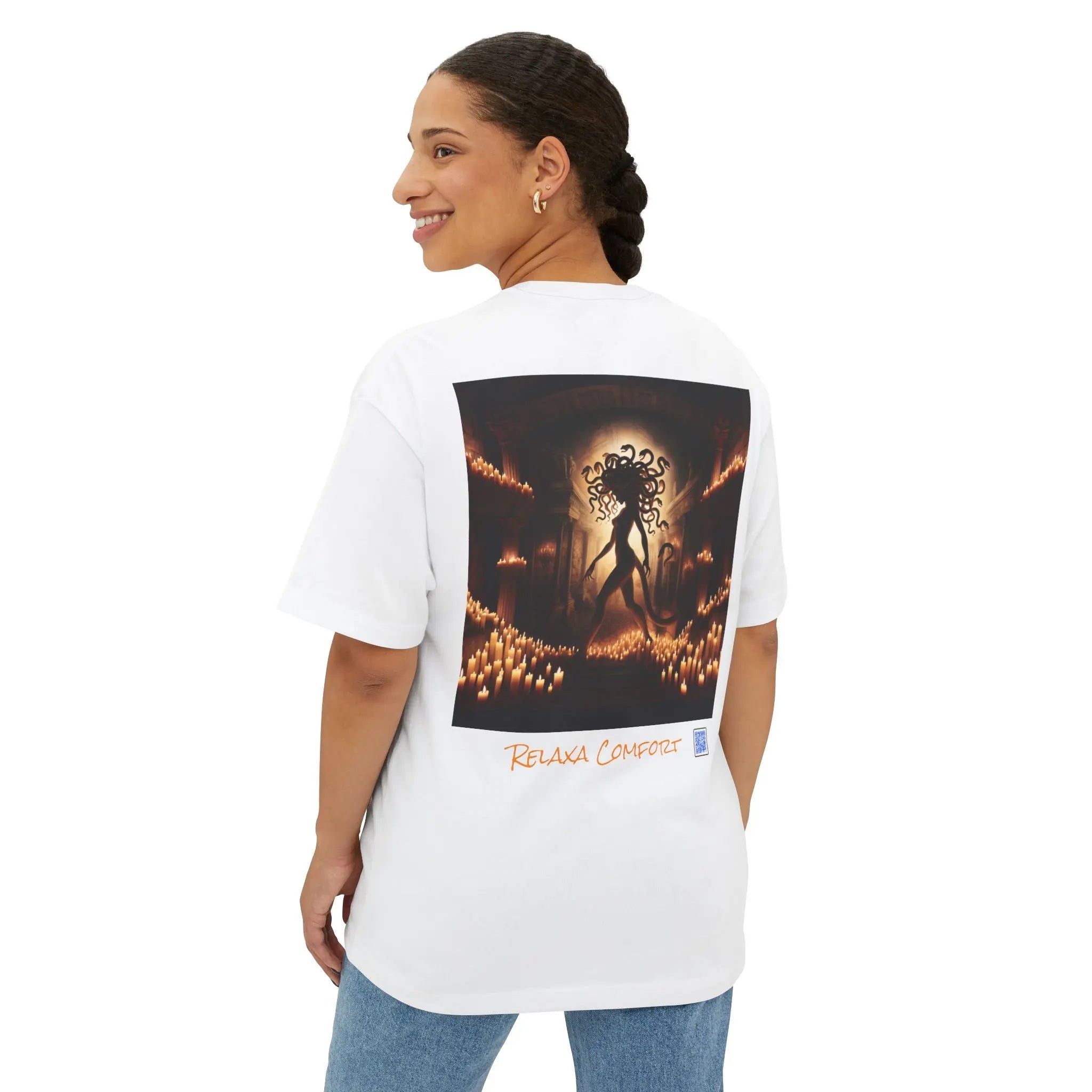 Mystical Medusa Oversized Tee - Unisex Graphic Tee for Art Lovers Printify