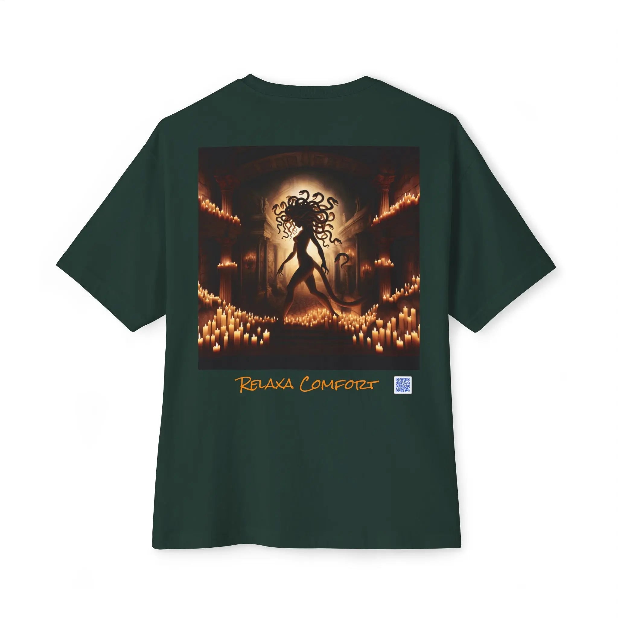 Mystical Medusa Oversized Tee - Unisex Graphic Tee for Art Lovers Printify