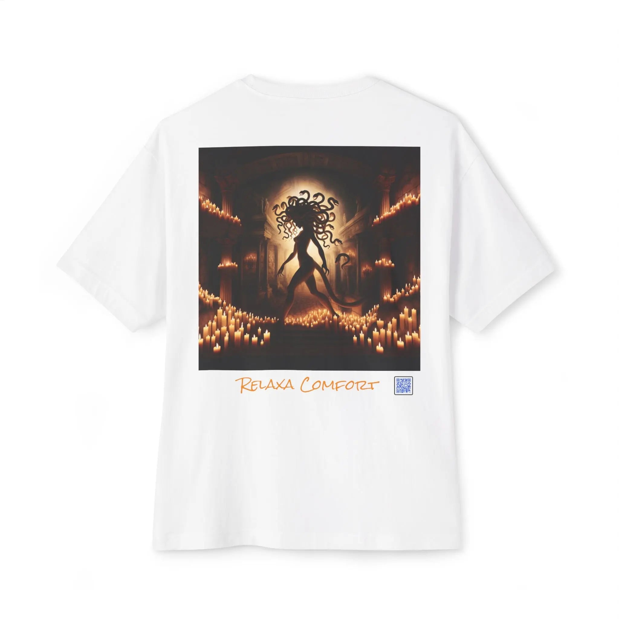 Mystical Medusa Oversized Tee - Unisex Graphic Tee for Art Lovers Printify