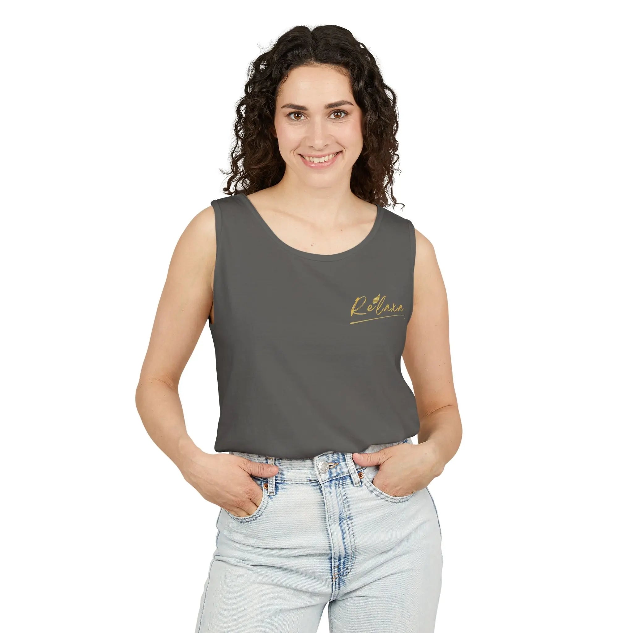 Unisex Relaxing Candle Graphic Tank Top - Perfect for Summer, Gifting & Relaxation Printify