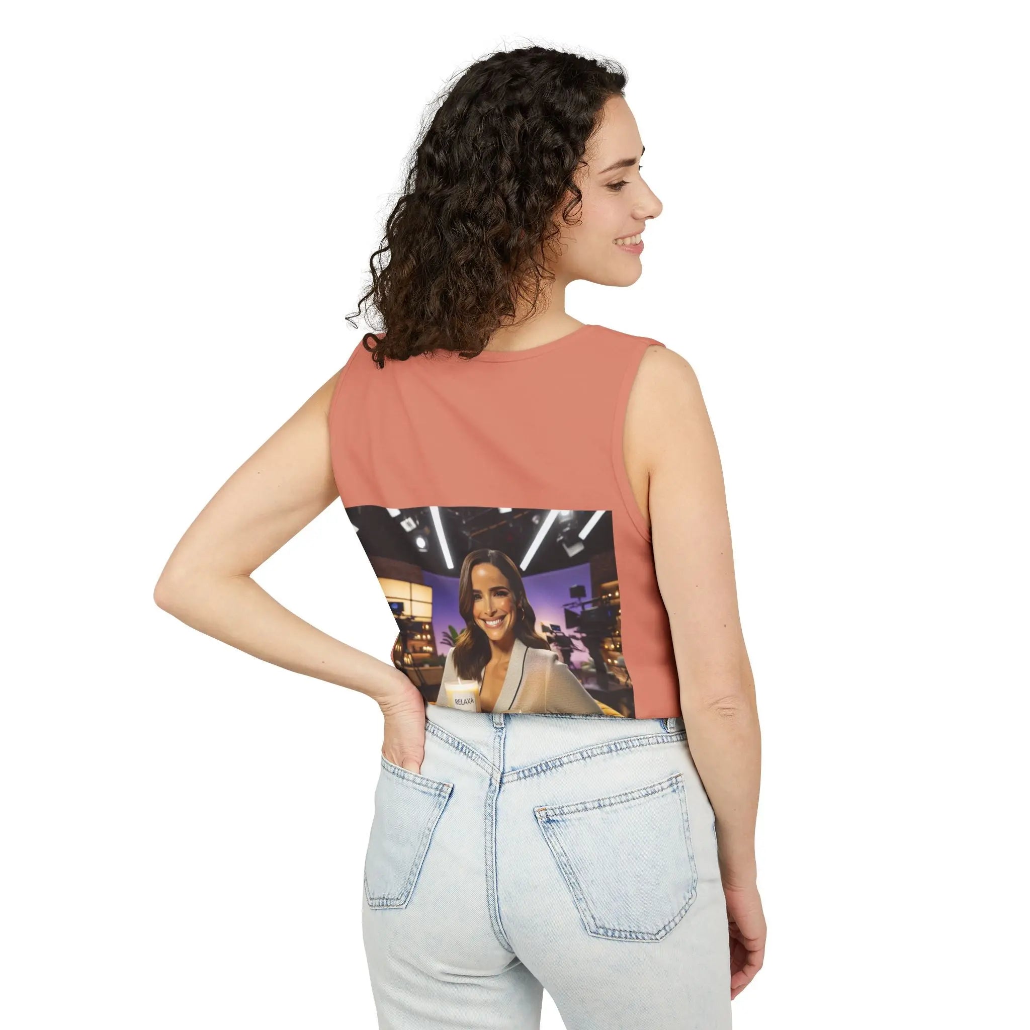 Unisex Relaxing Candle Graphic Tank Top - Perfect for Summer, Gifting & Relaxation Printify