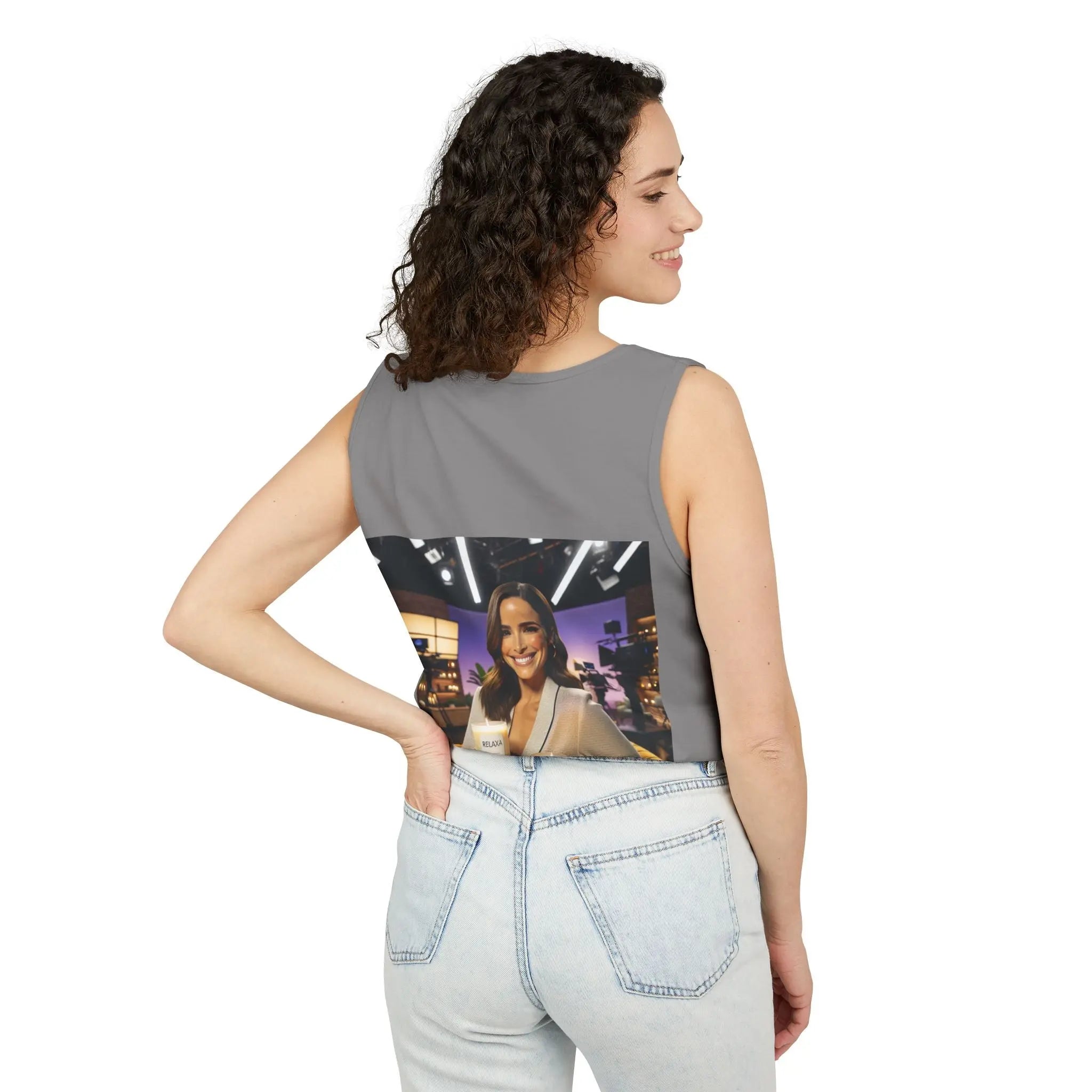 Unisex Relaxing Candle Graphic Tank Top - Perfect for Summer, Gifting & Relaxation Printify
