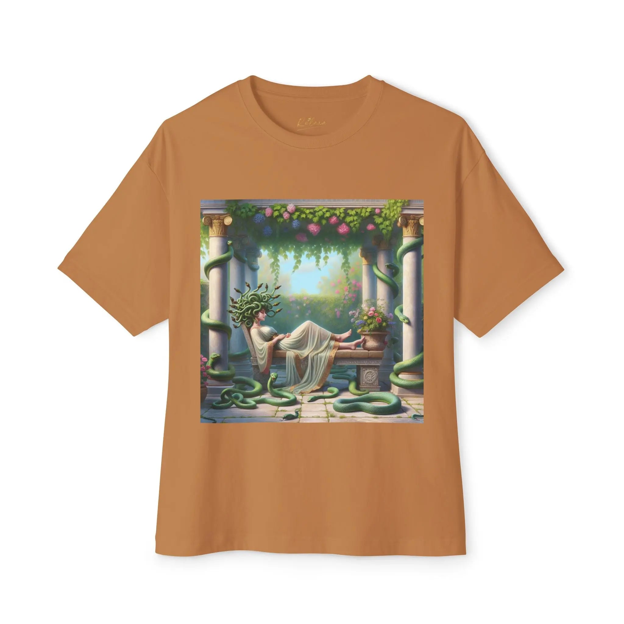 Mystical Medusa Oversized Tee - Unisex Graphic Tee for Art Lovers Printify