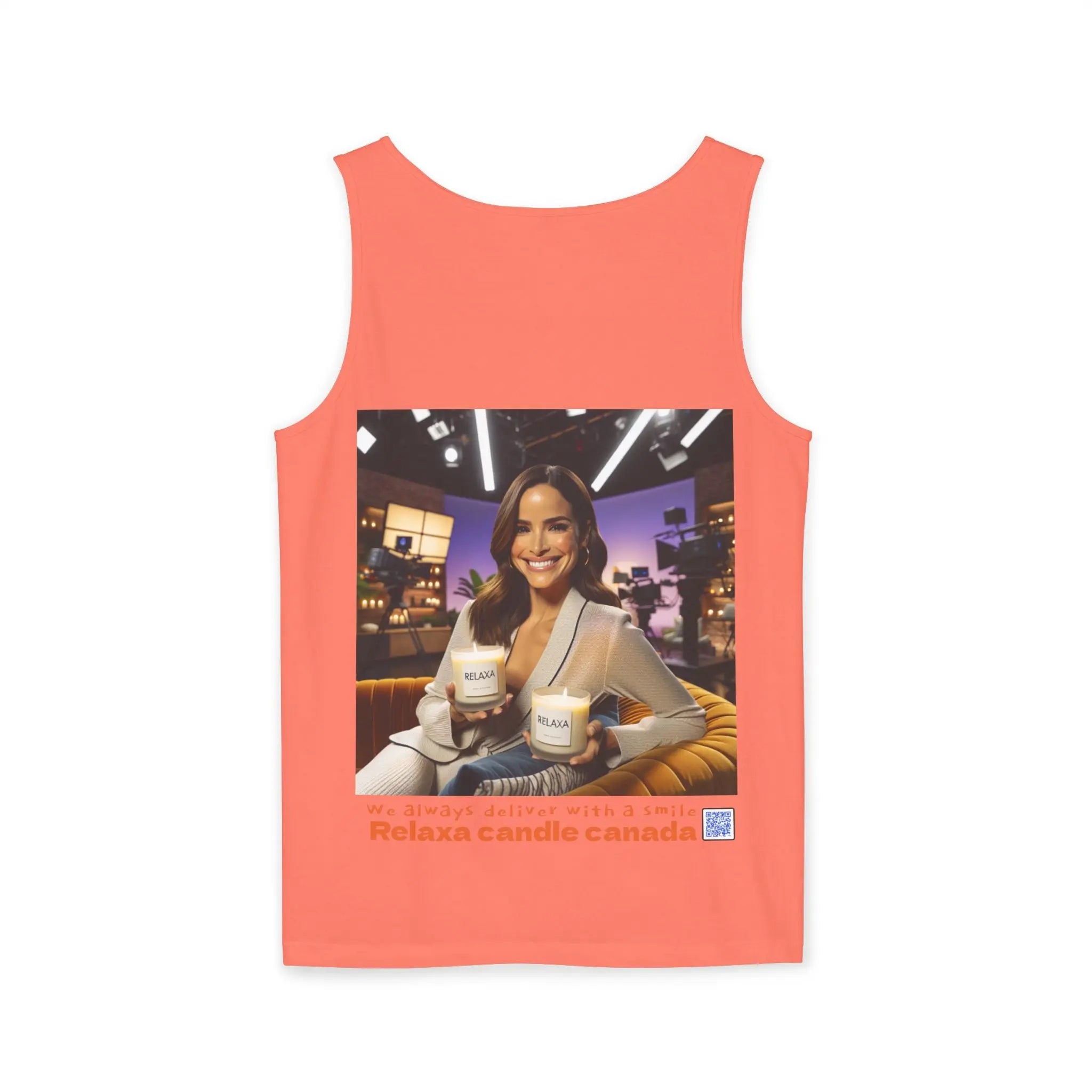Unisex Relaxing Candle Graphic Tank Top - Perfect for Summer, Gifting & Relaxation Printify