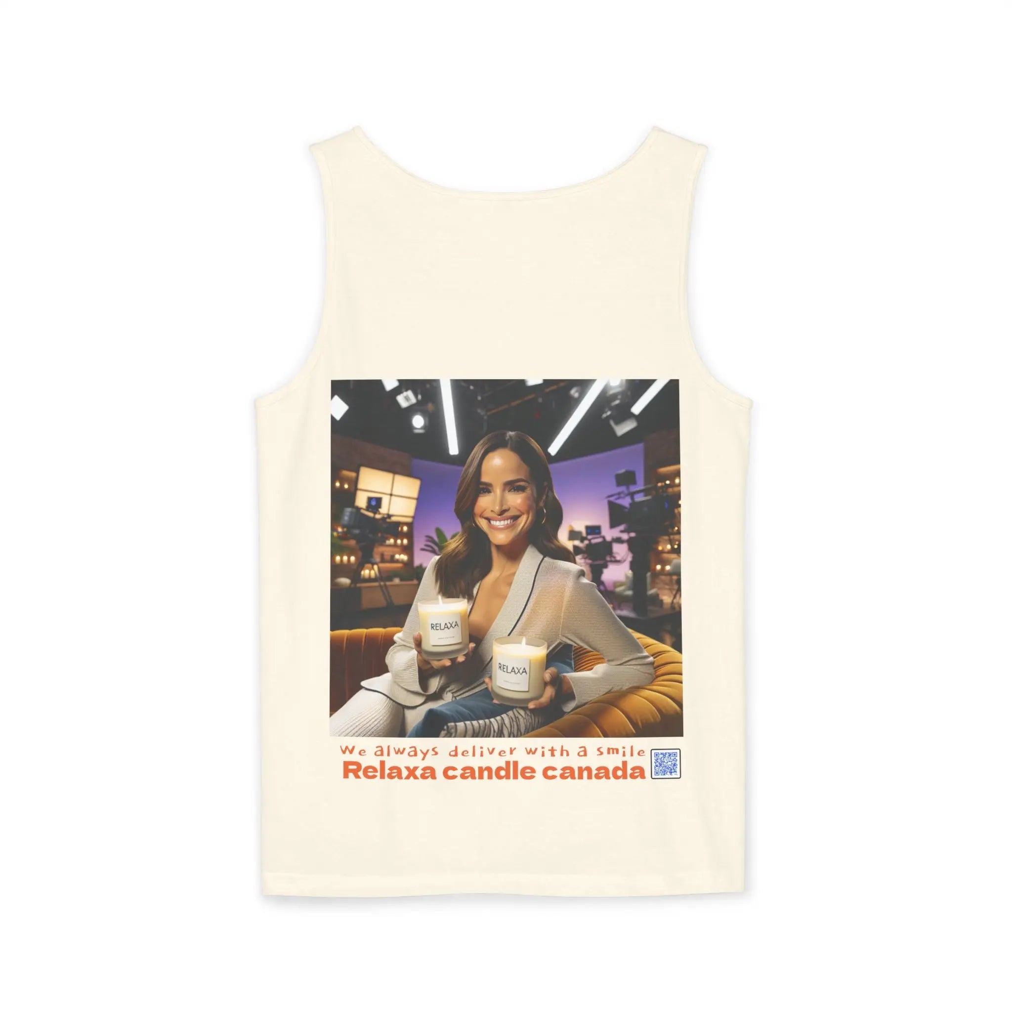 Unisex Relaxing Candle Graphic Tank Top - Perfect for Summer, Gifting & Relaxation Printify