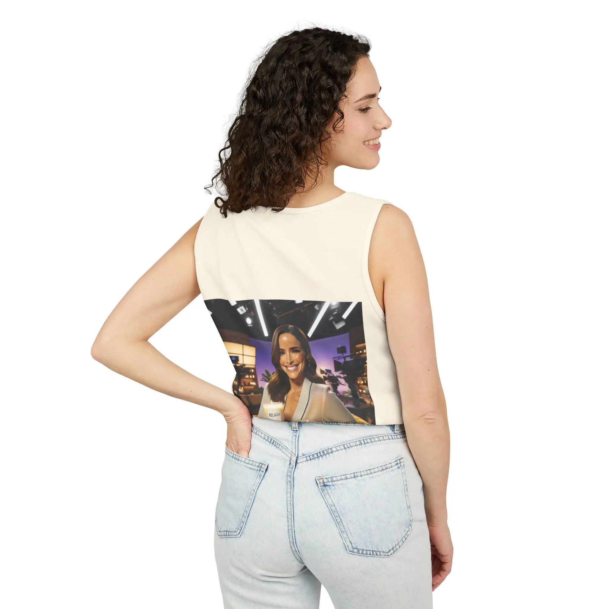 Unisex Relaxing Candle Graphic Tank Top - Perfect for Summer, Gifting & Relaxation Printify