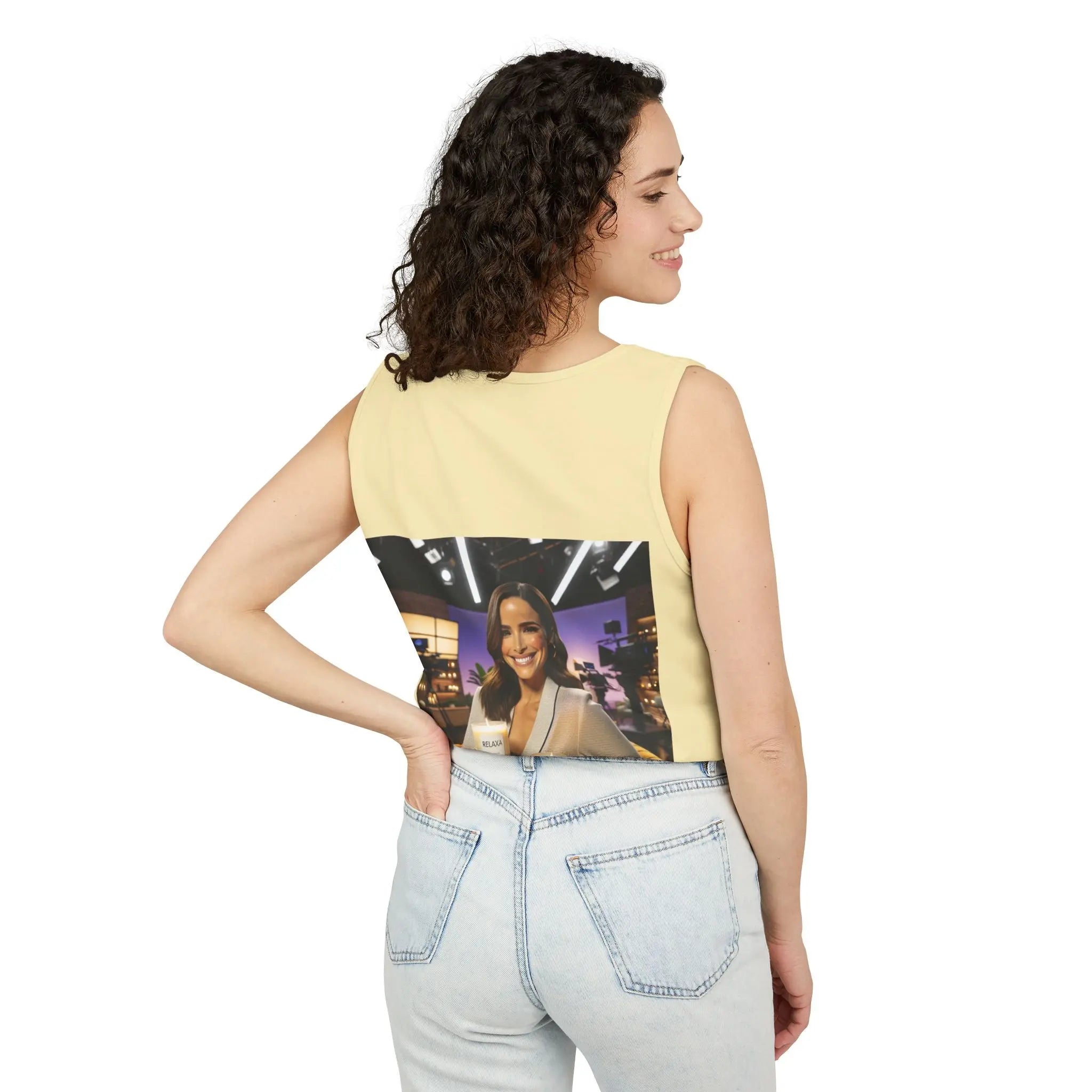 Unisex Relaxing Candle Graphic Tank Top - Perfect for Summer, Gifting & Relaxation Printify