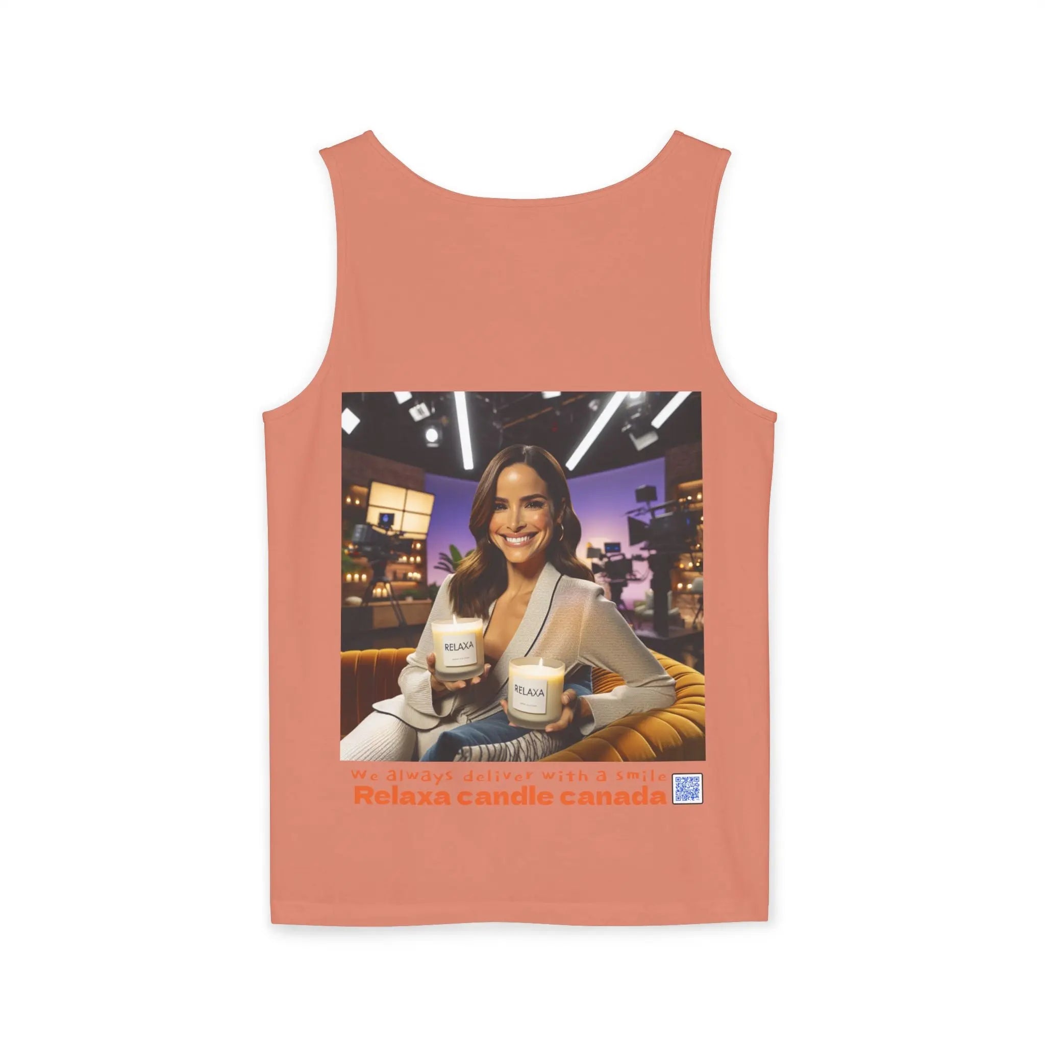 Unisex Relaxing Candle Graphic Tank Top - Perfect for Summer, Gifting & Relaxation Printify