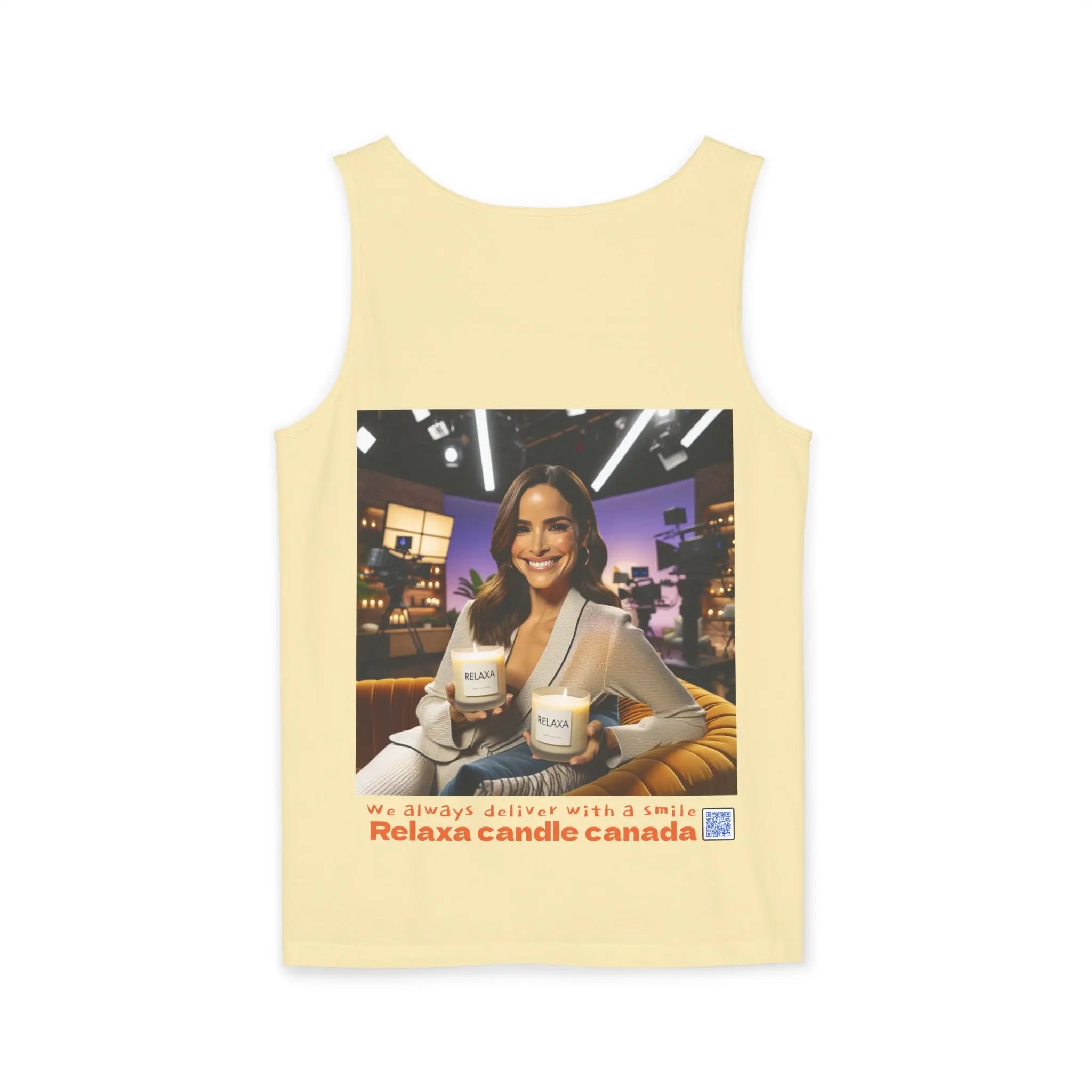 Unisex Relaxing Candle Graphic Tank Top - Perfect for Summer, Gifting & Relaxation Printify