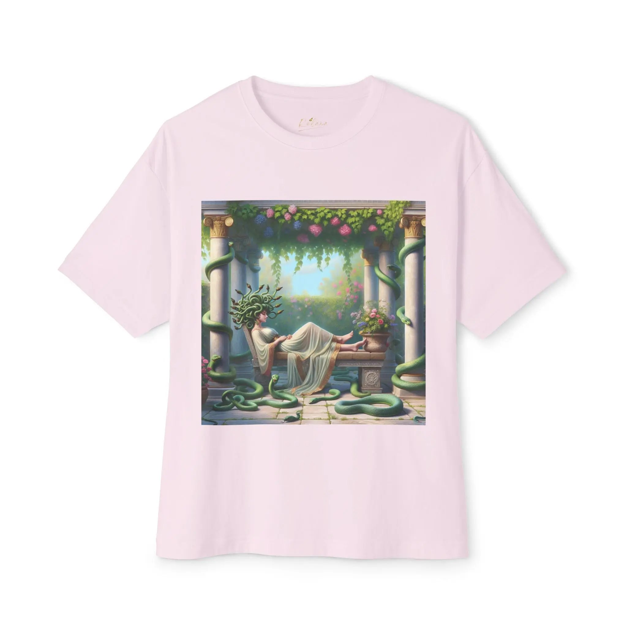 Mystical Medusa Oversized Tee - Unisex Graphic Tee for Art Lovers Printify