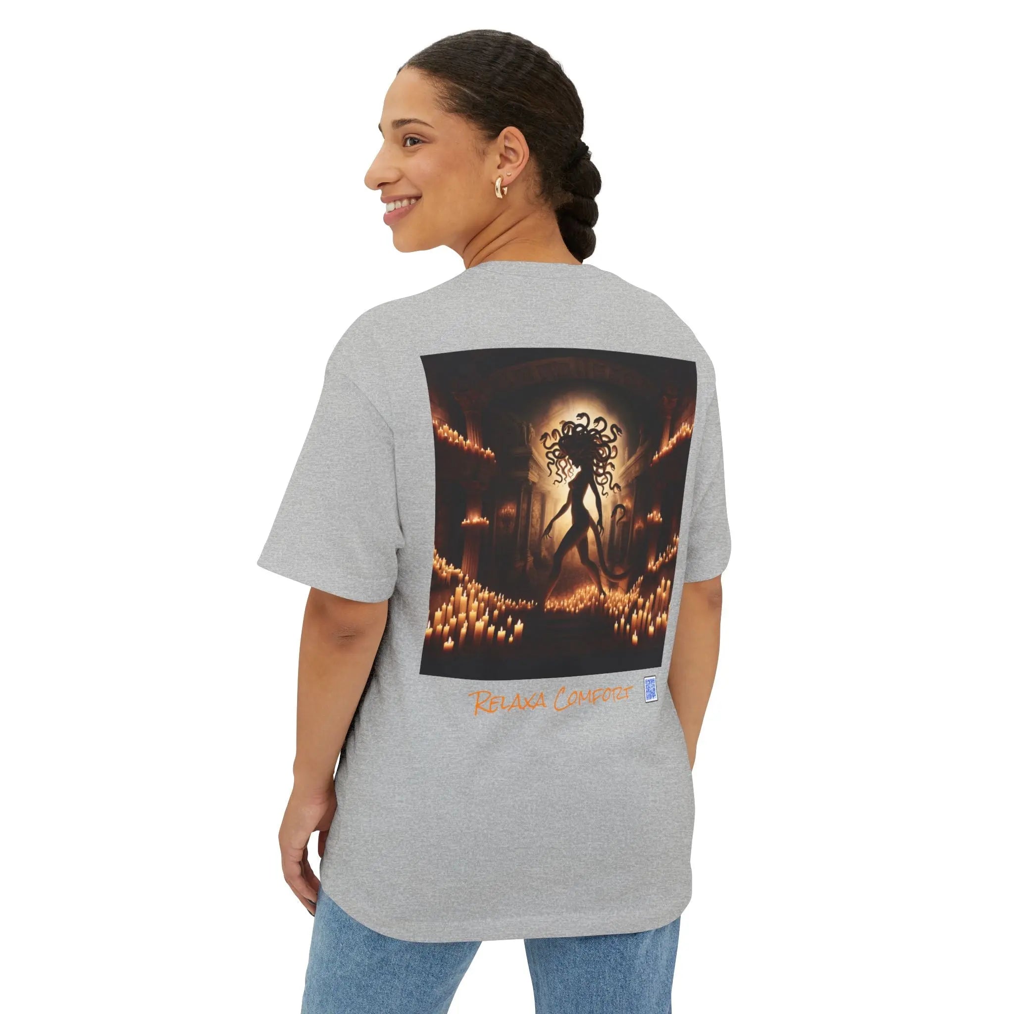 Mystical Medusa Oversized Tee - Unisex Graphic Tee for Art Lovers
