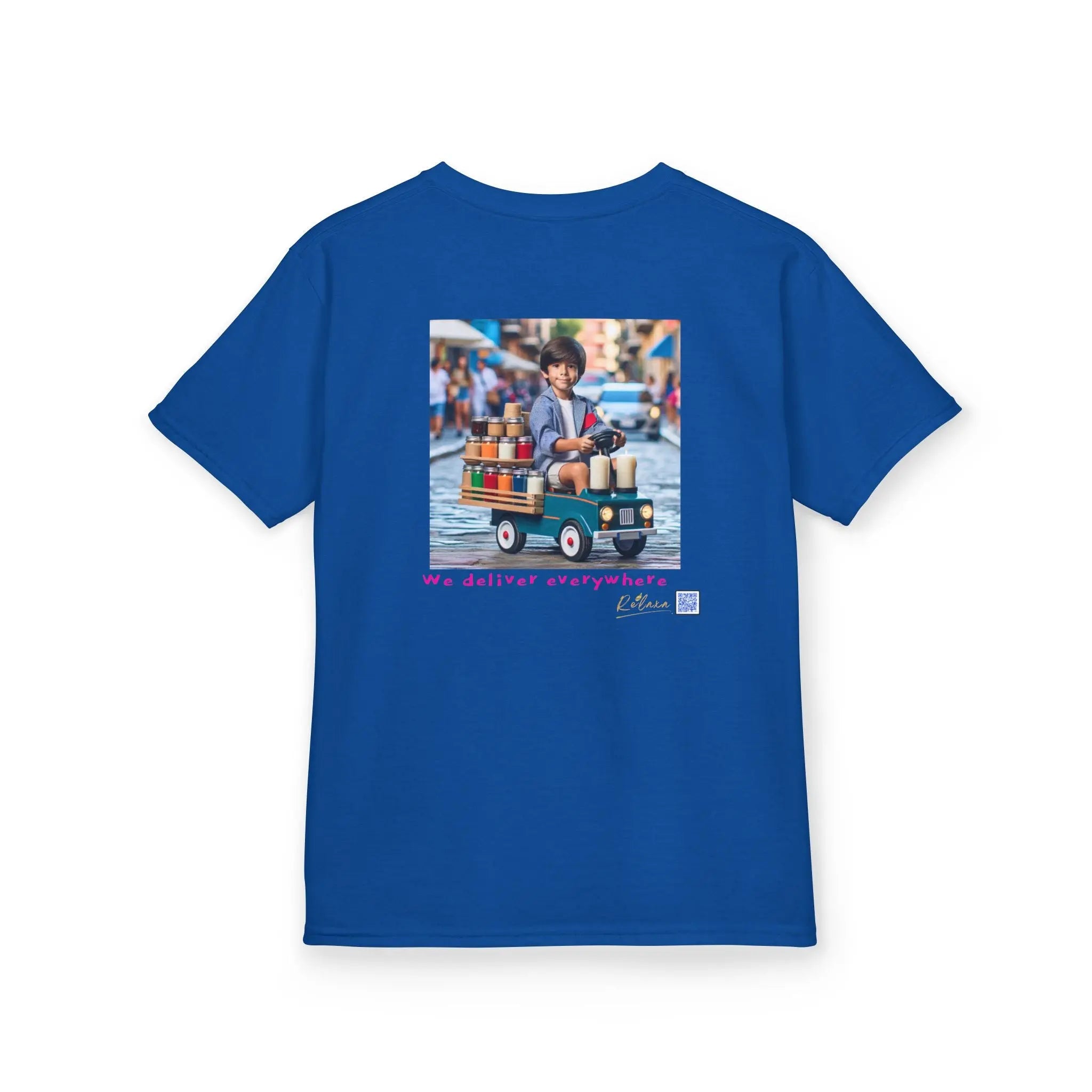 Cosmic Adventure Kids Tee - 'We Deliver Everywhere' Design Printify