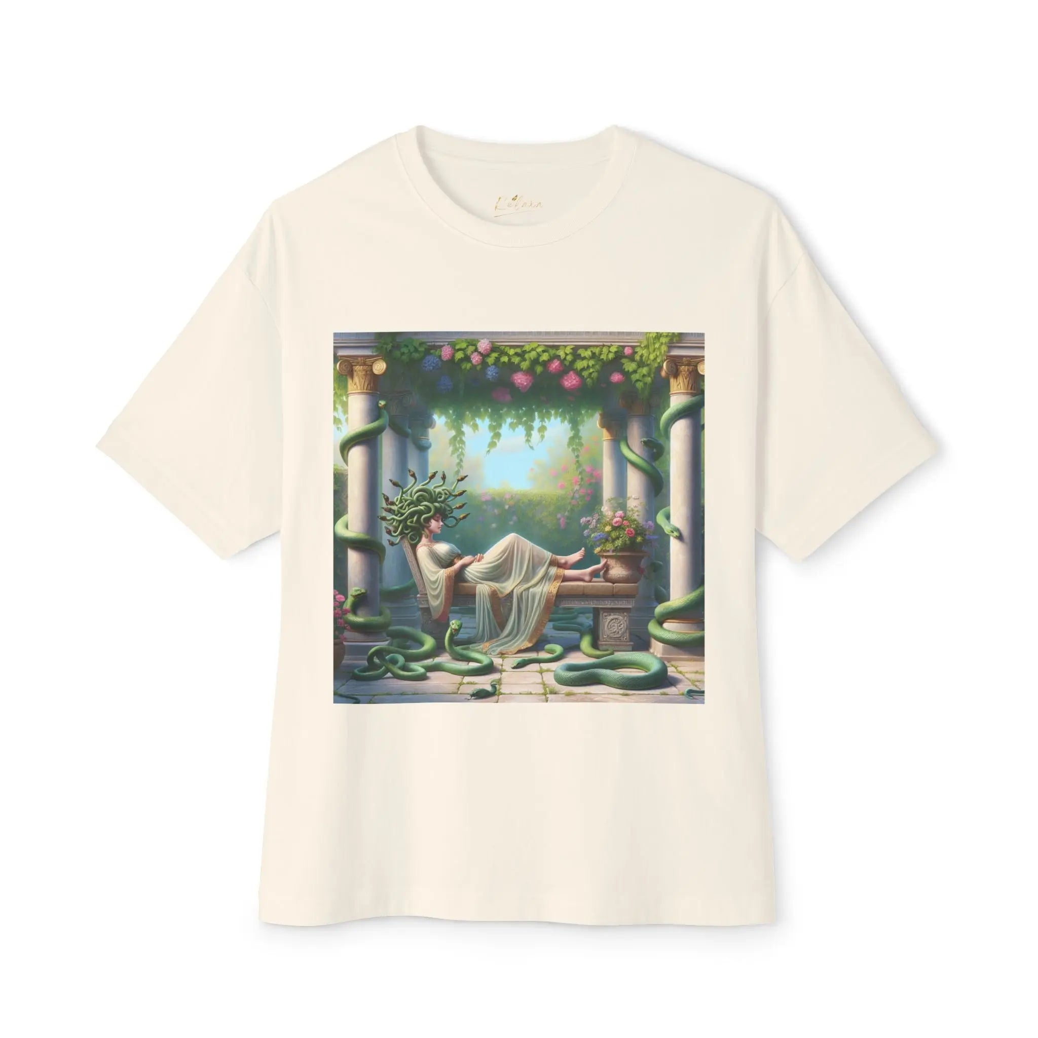 Mystical Medusa Oversized Tee - Unisex Graphic Tee for Art Lovers Printify