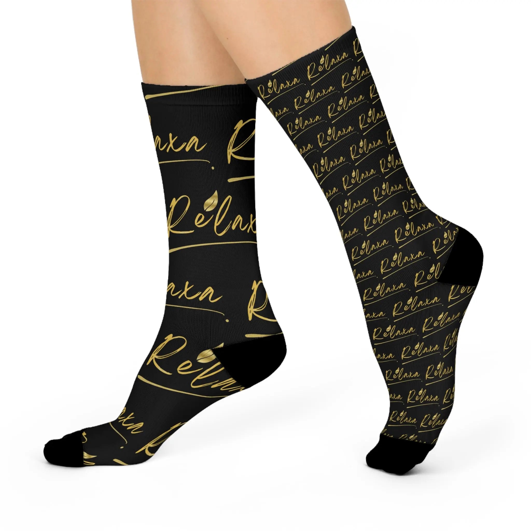 Copy of Relaxa Cushioned Crew Socks - Relax & Unwind Design Printify
