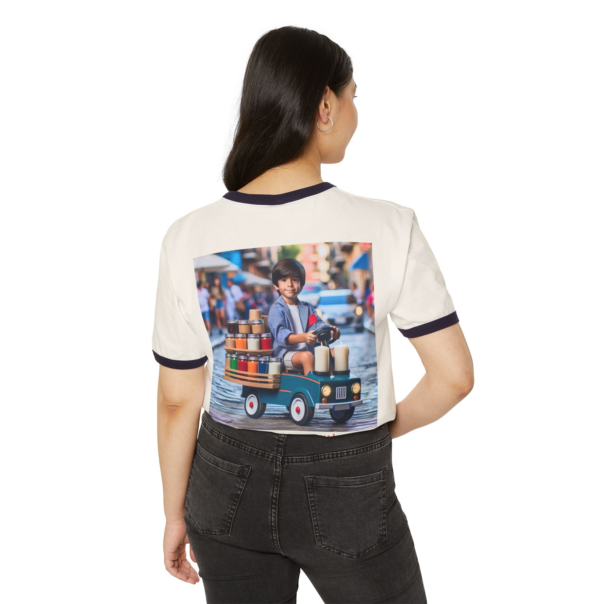 T-shirt unisexe en coton à motif contrastant Relaxed Delivery - T-shirt graphique tendance et amusant