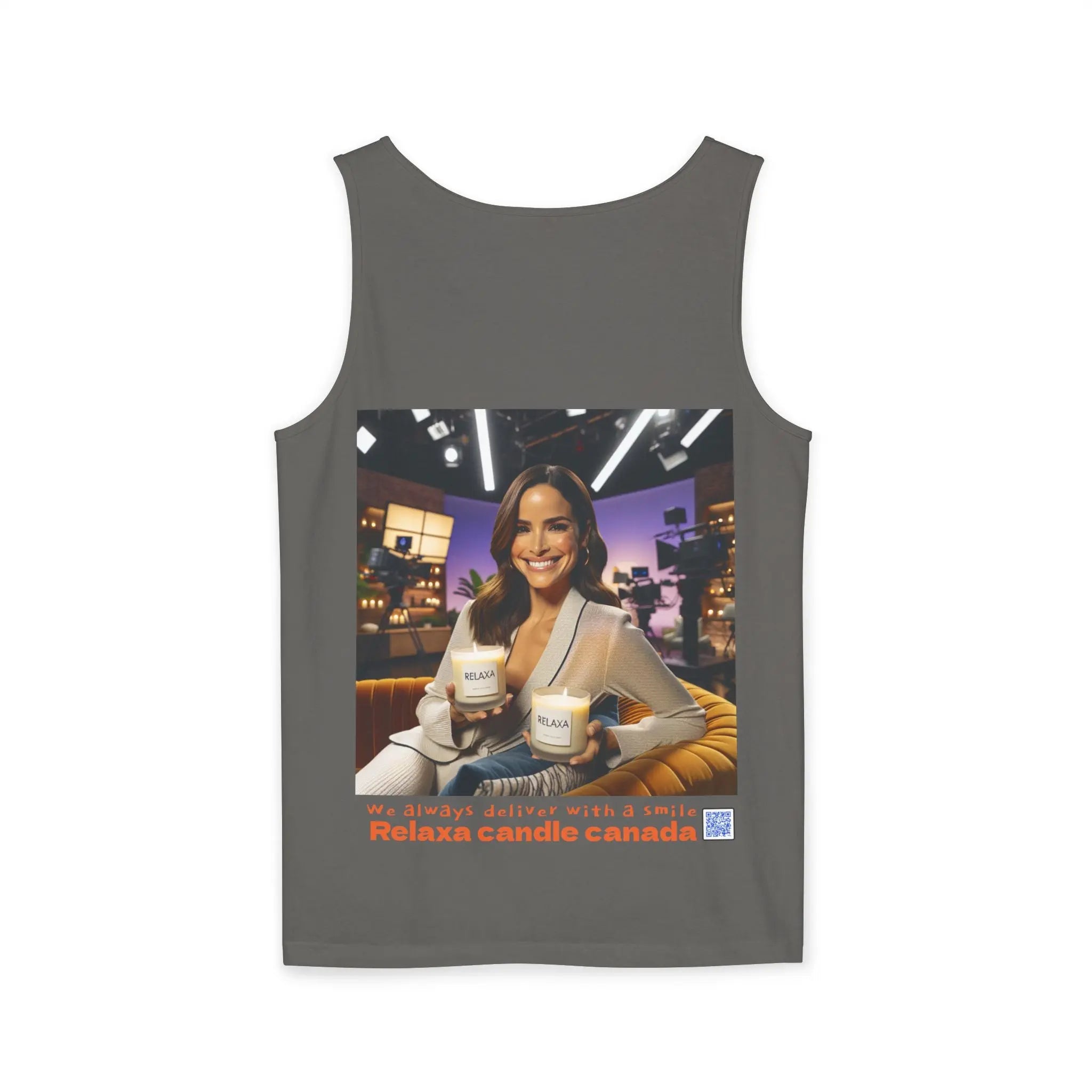 Unisex Relaxing Candle Graphic Tank Top - Perfect for Summer, Gifting & Relaxation Printify