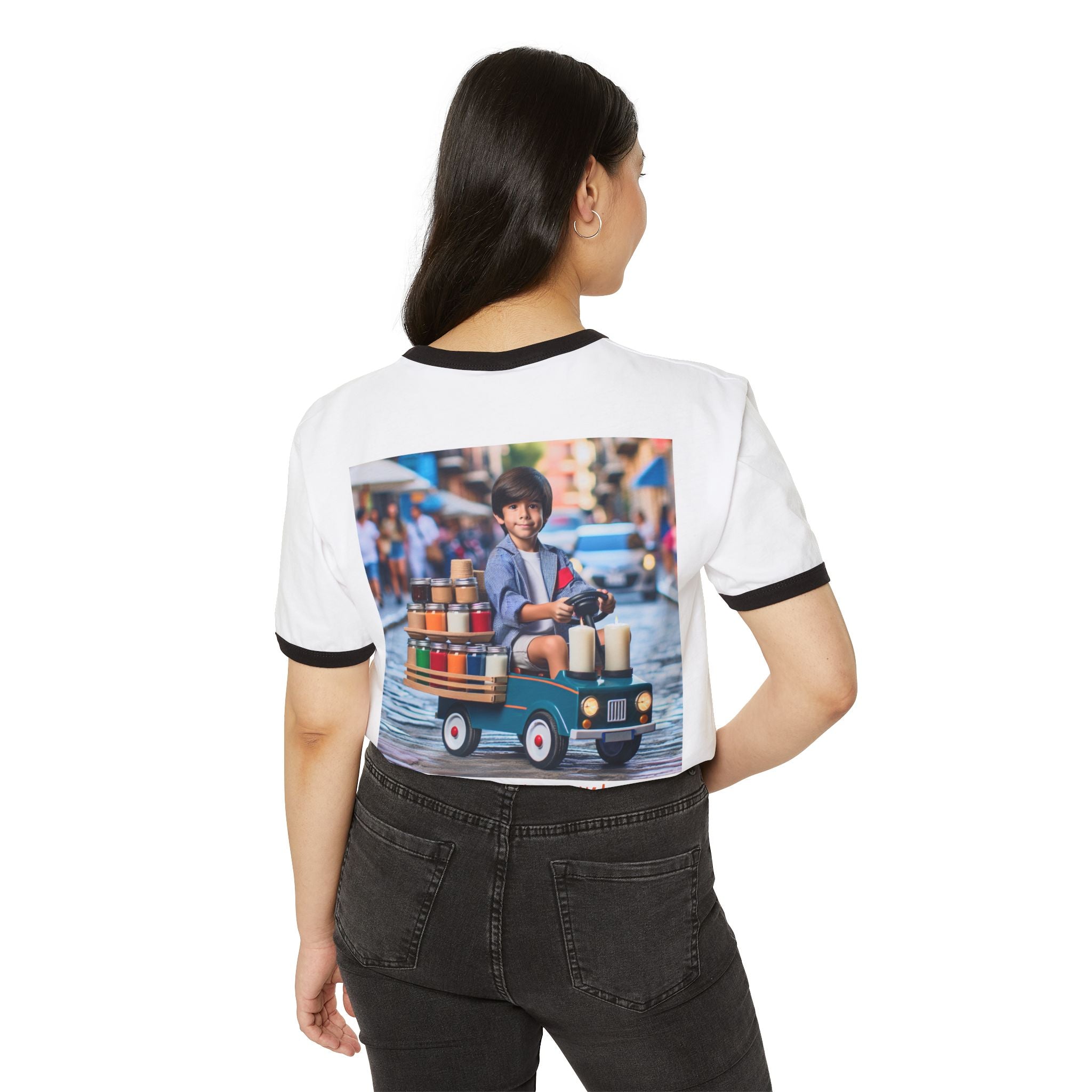 T-shirt unisexe en coton à motif contrastant Relaxed Delivery - T-shirt graphique tendance et amusant