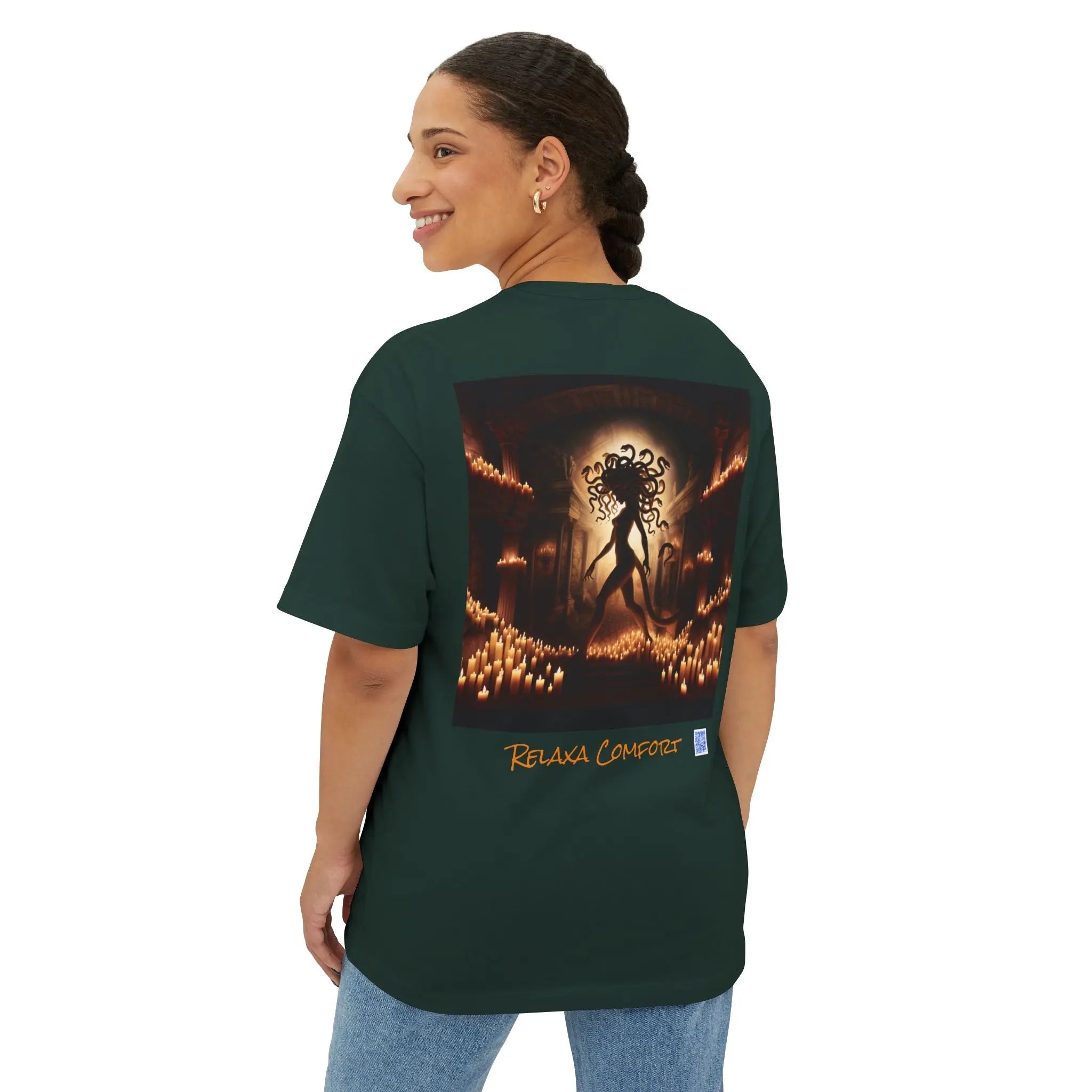 Mystical Medusa Oversized Tee - Unisex Graphic Tee for Art Lovers Printify