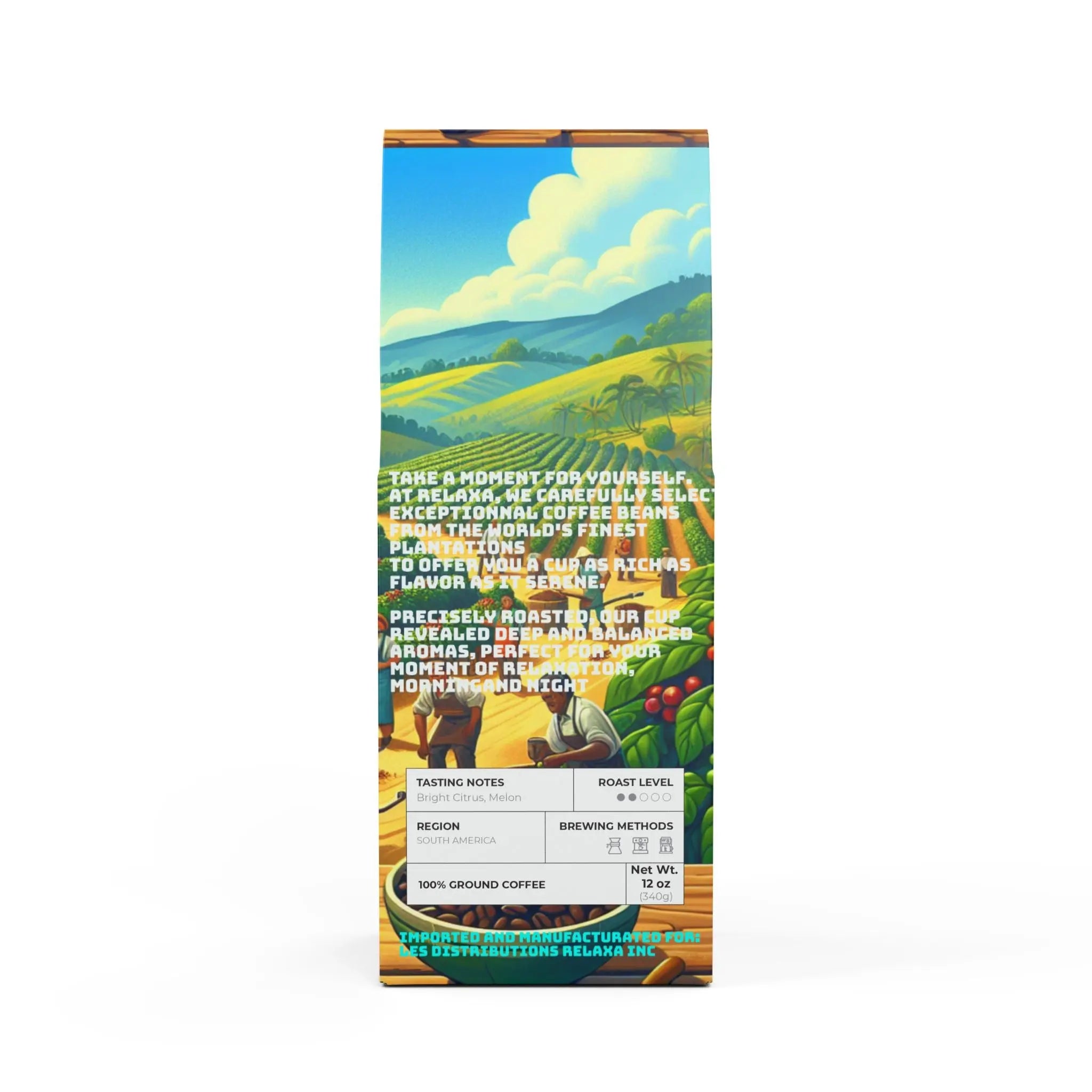Relaxa Colombia Single Origin Coffee (Light-Medium Roast) Printify