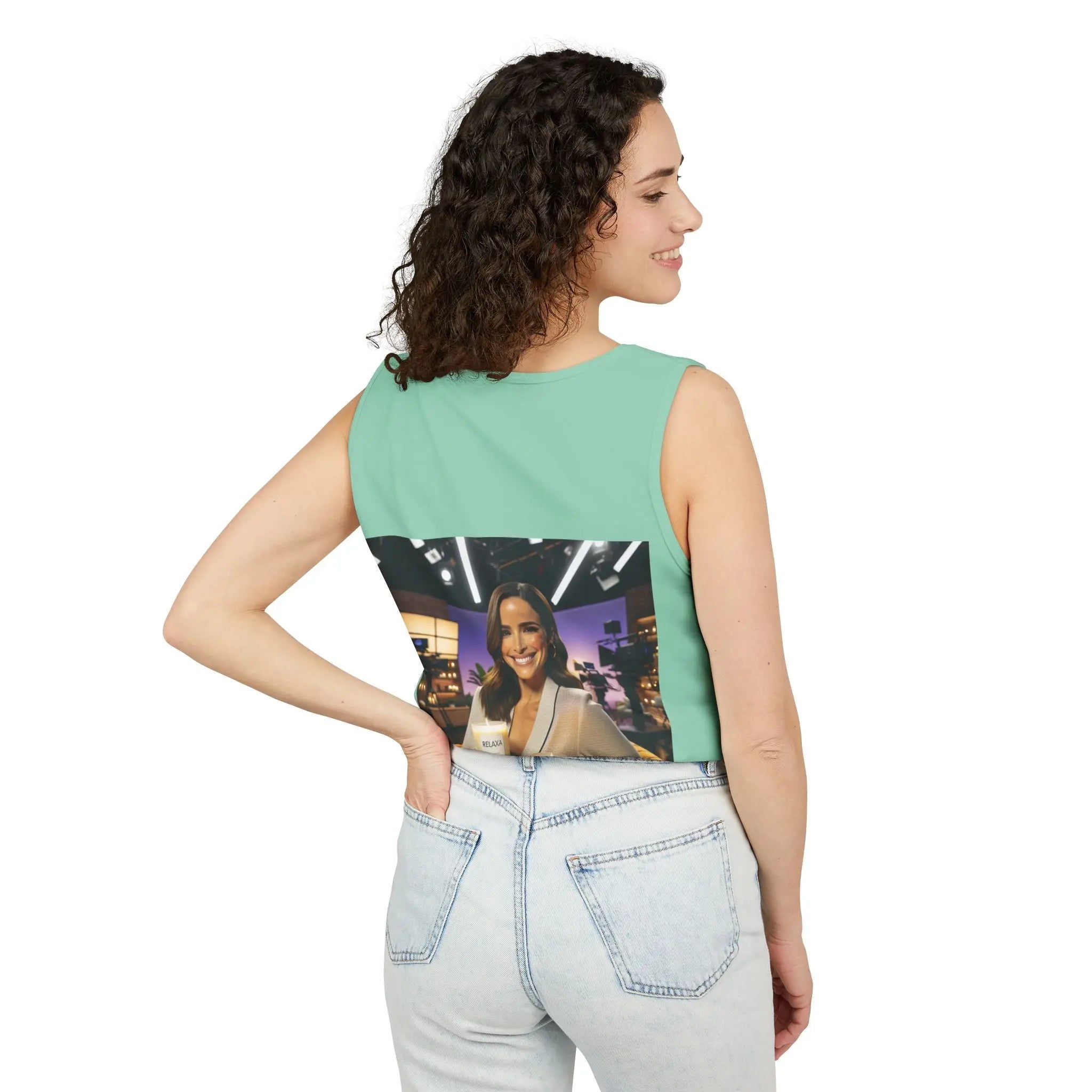 Unisex Relaxing Candle Graphic Tank Top - Perfect for Summer, Gifting & Relaxation Printify