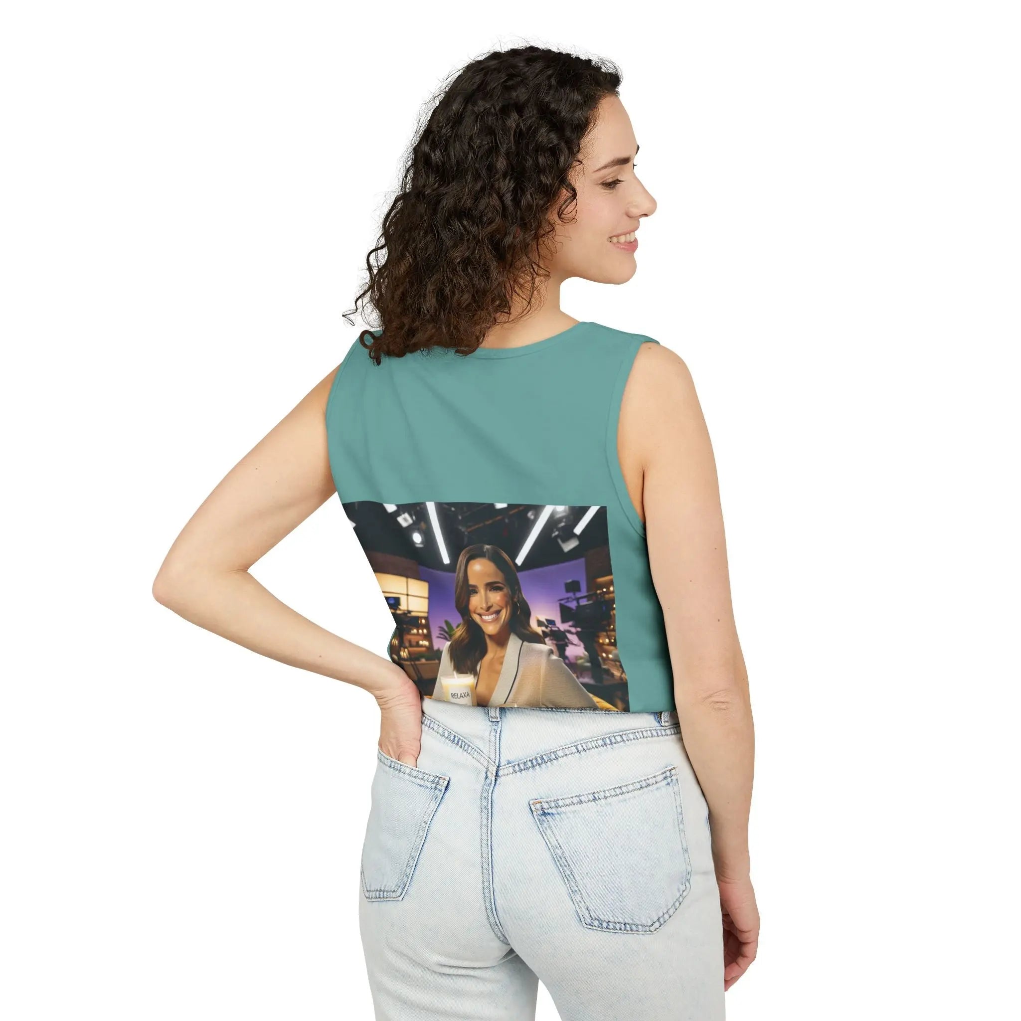 Unisex Relaxing Candle Graphic Tank Top - Perfect for Summer, Gifting & Relaxation Printify