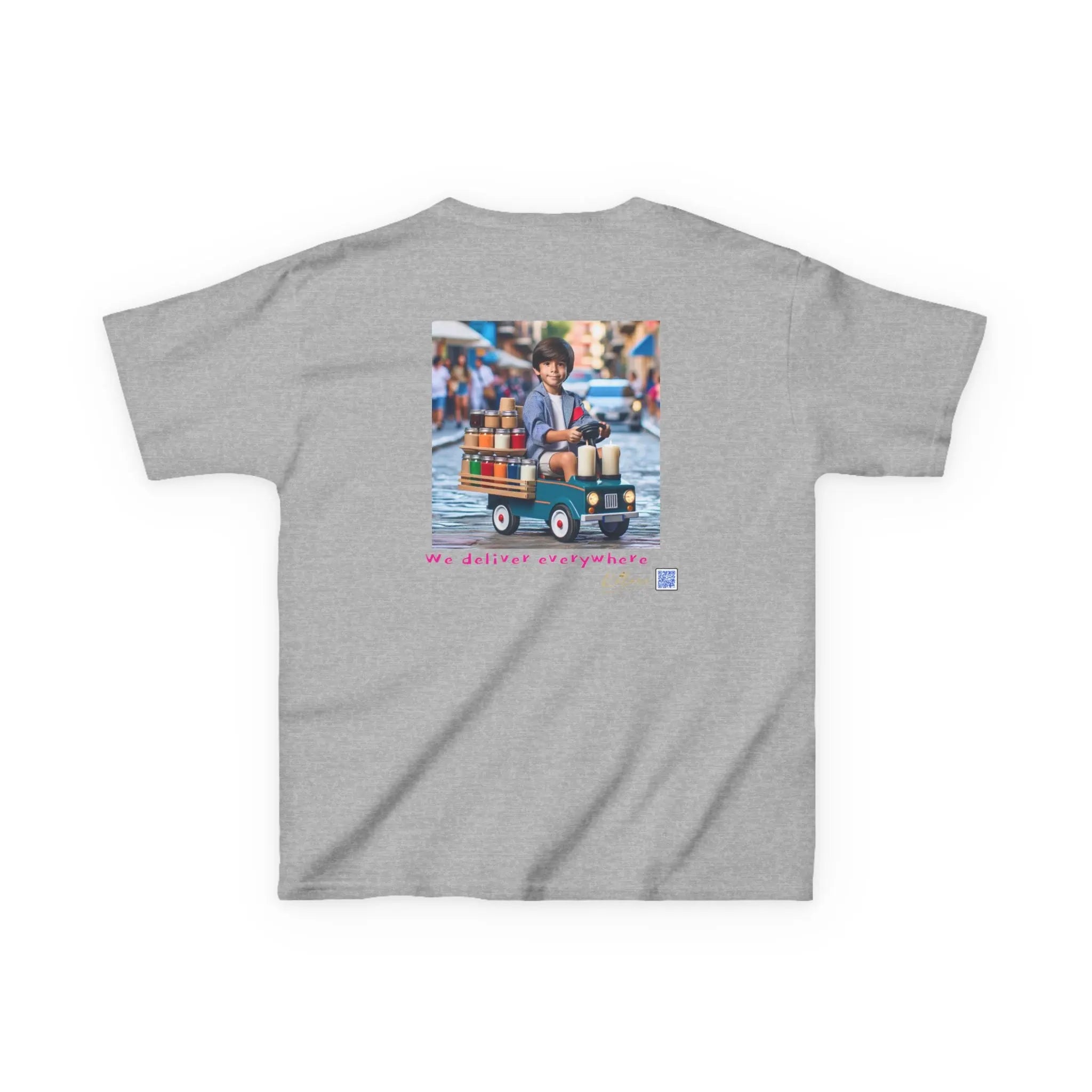 Cosmic Adventure Kids Tee - 'We Deliver Everywhere' Design Printify