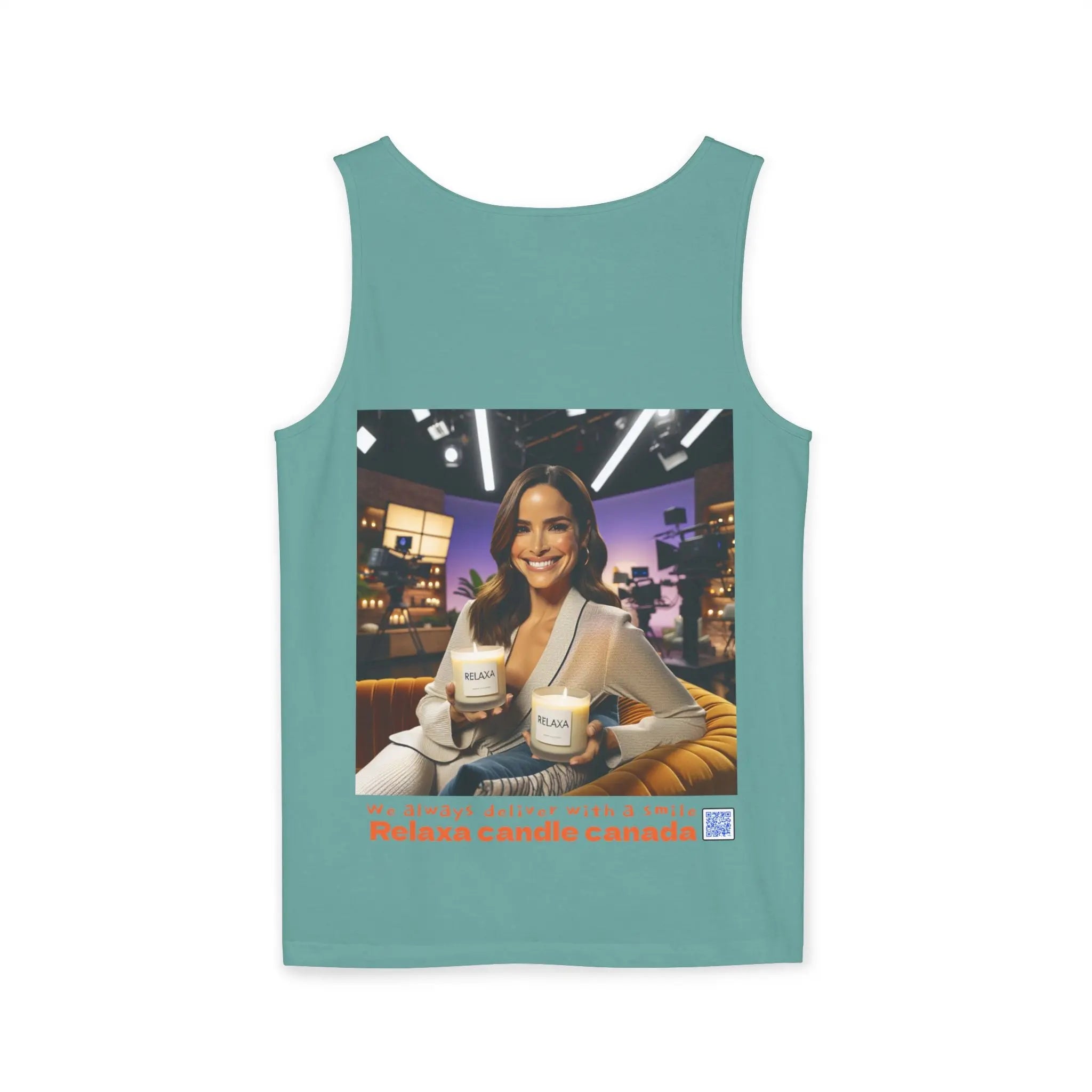Unisex Relaxing Candle Graphic Tank Top - Perfect for Summer, Gifting & Relaxation Printify