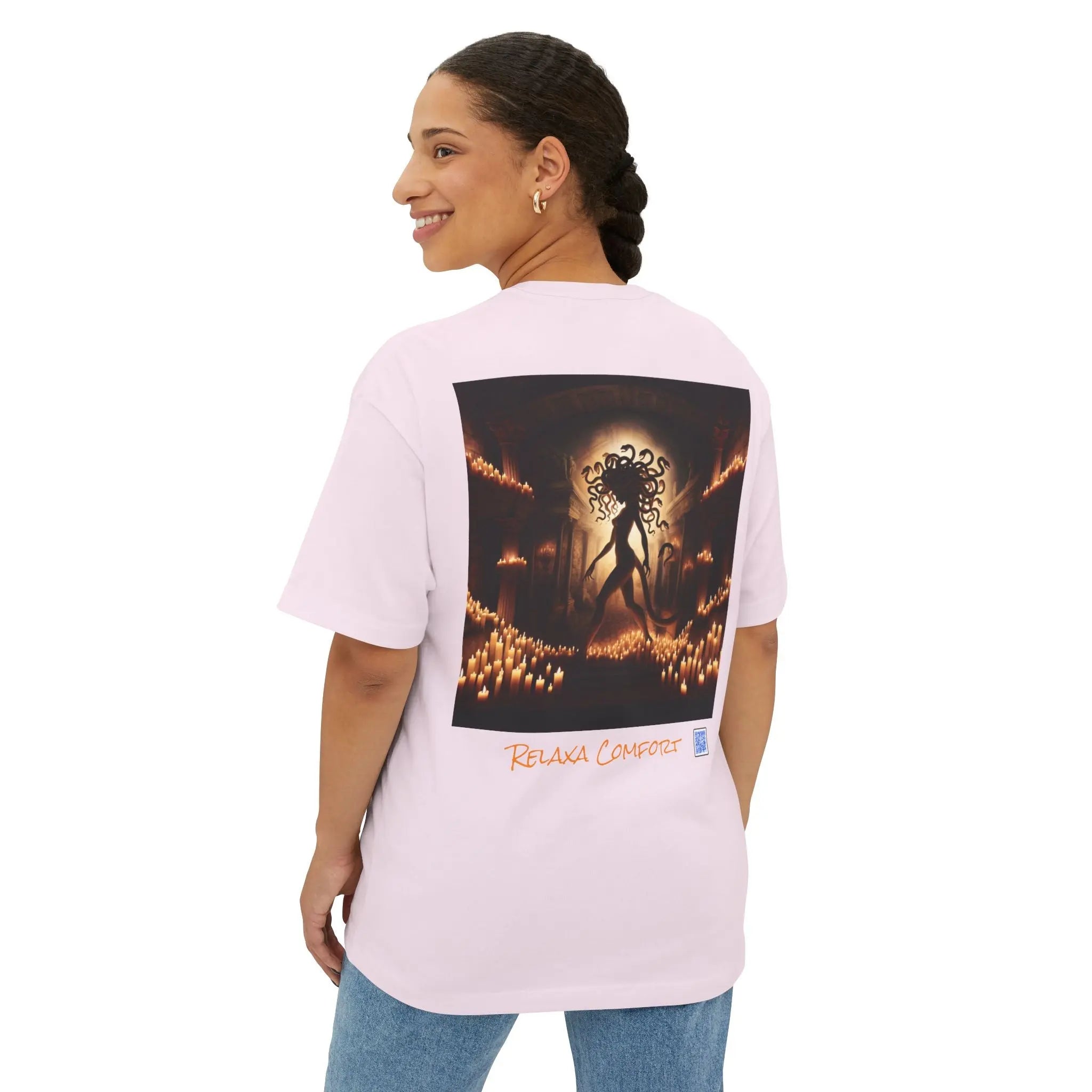 Mystical Medusa Oversized Tee - Unisex Graphic Tee for Art Lovers Printify