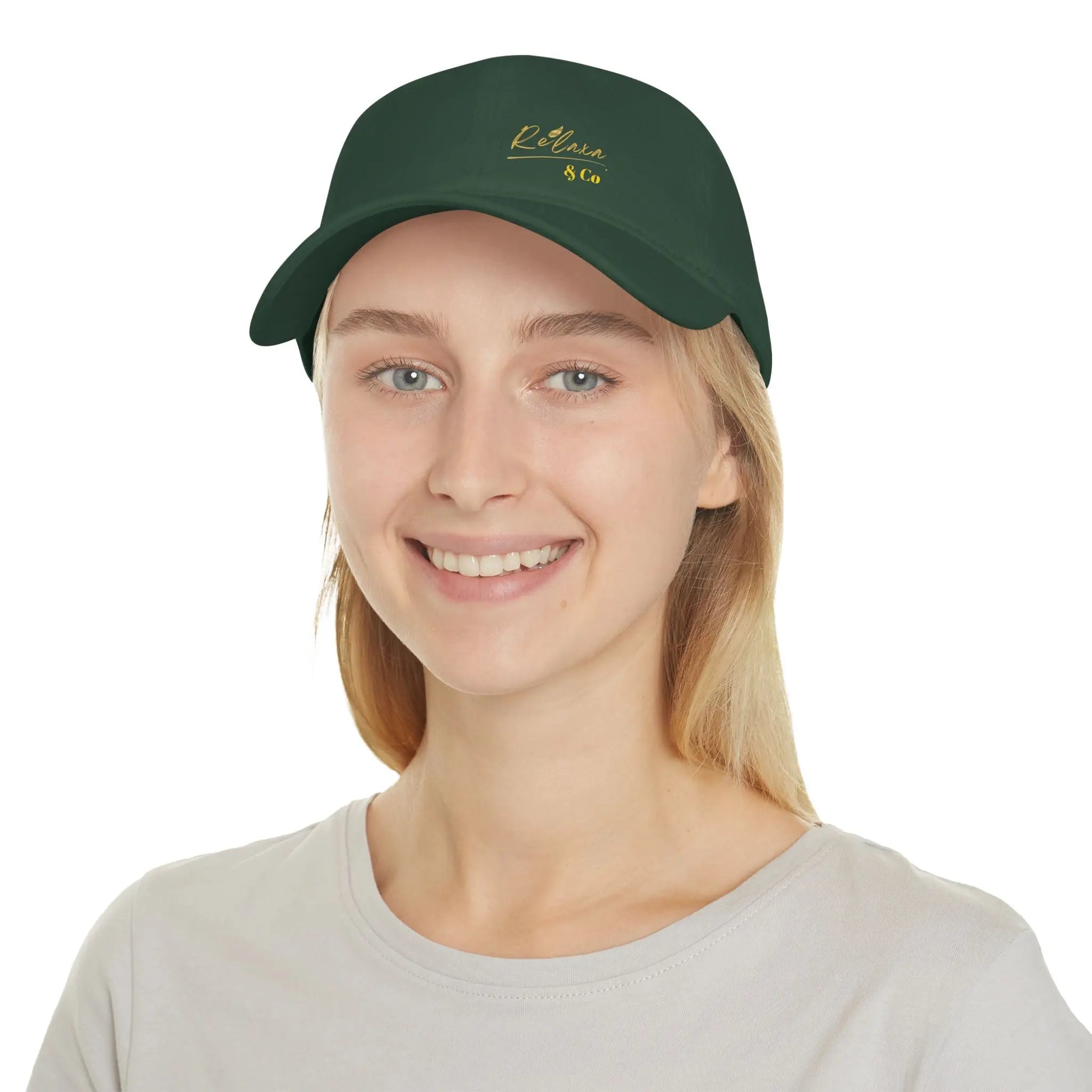 Relaxa Red Baseball Cap - Stylish Low Profile Cap for Casual Outings Printify
