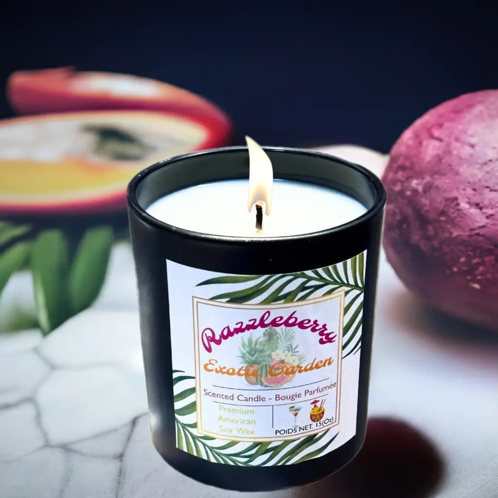 RAZZLEBERRY EXOTIC GARDEN SCENTED CANDLE 15oz My Store