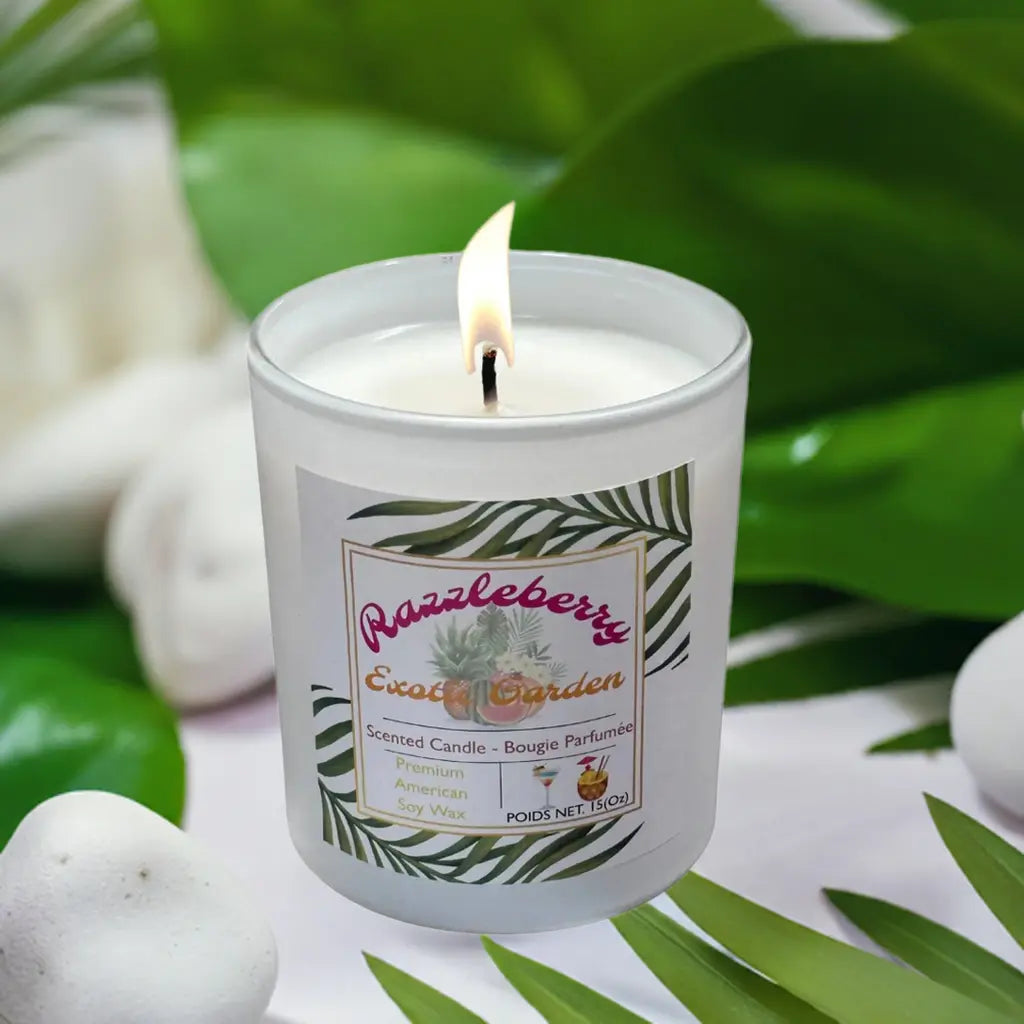RAZZLEBERRY EXOTIC GARDEN SCENTED CANDLE 15oz My Store