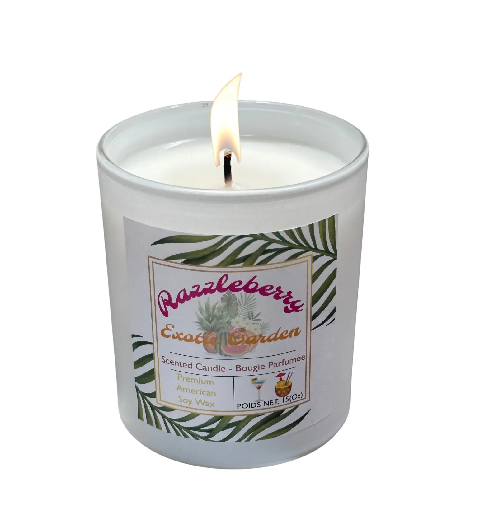 RAZZLEBERRY EXOTIC GARDEN SCENTED CANDLE 15oz My Store