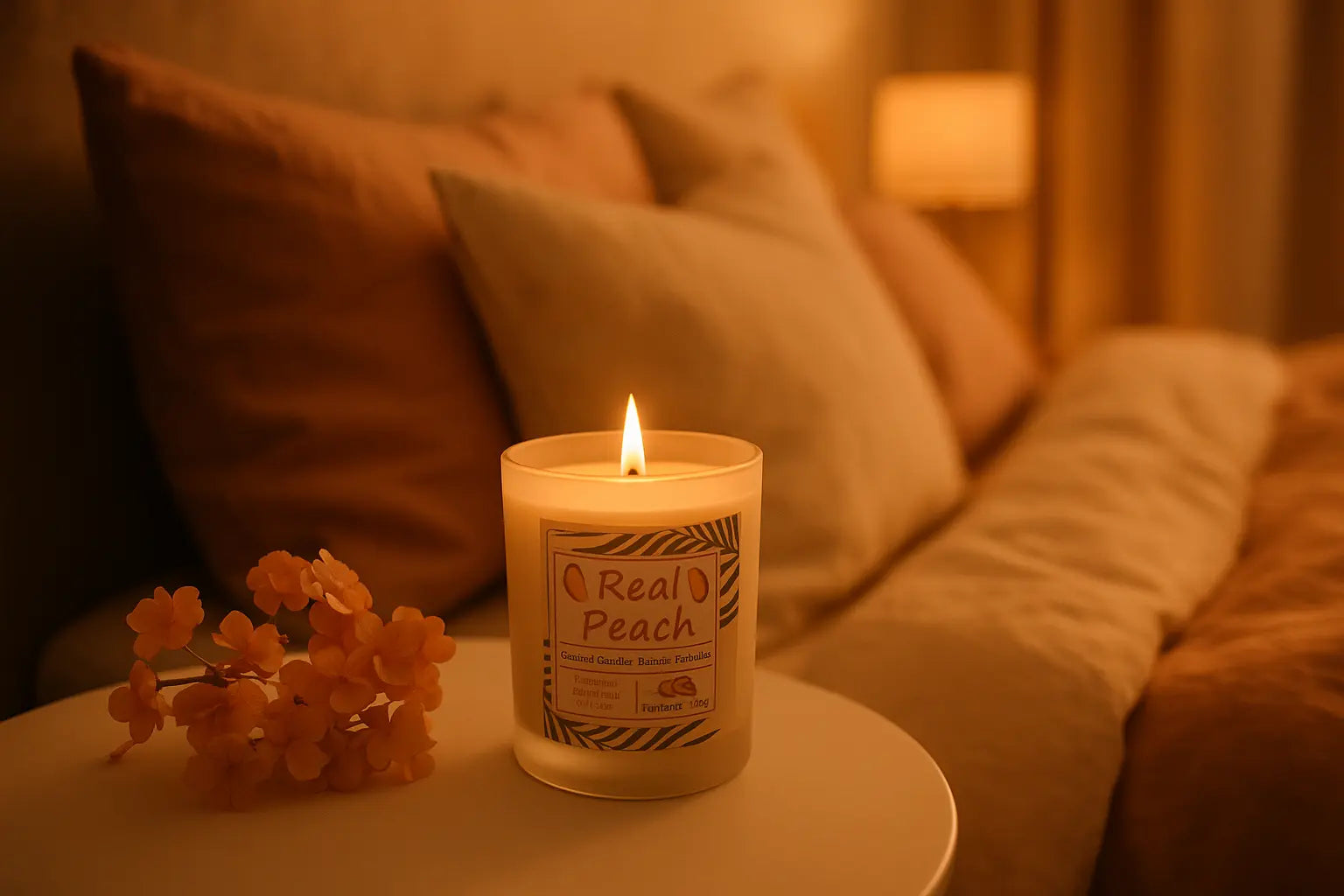 Real peach candle 15oz My Store