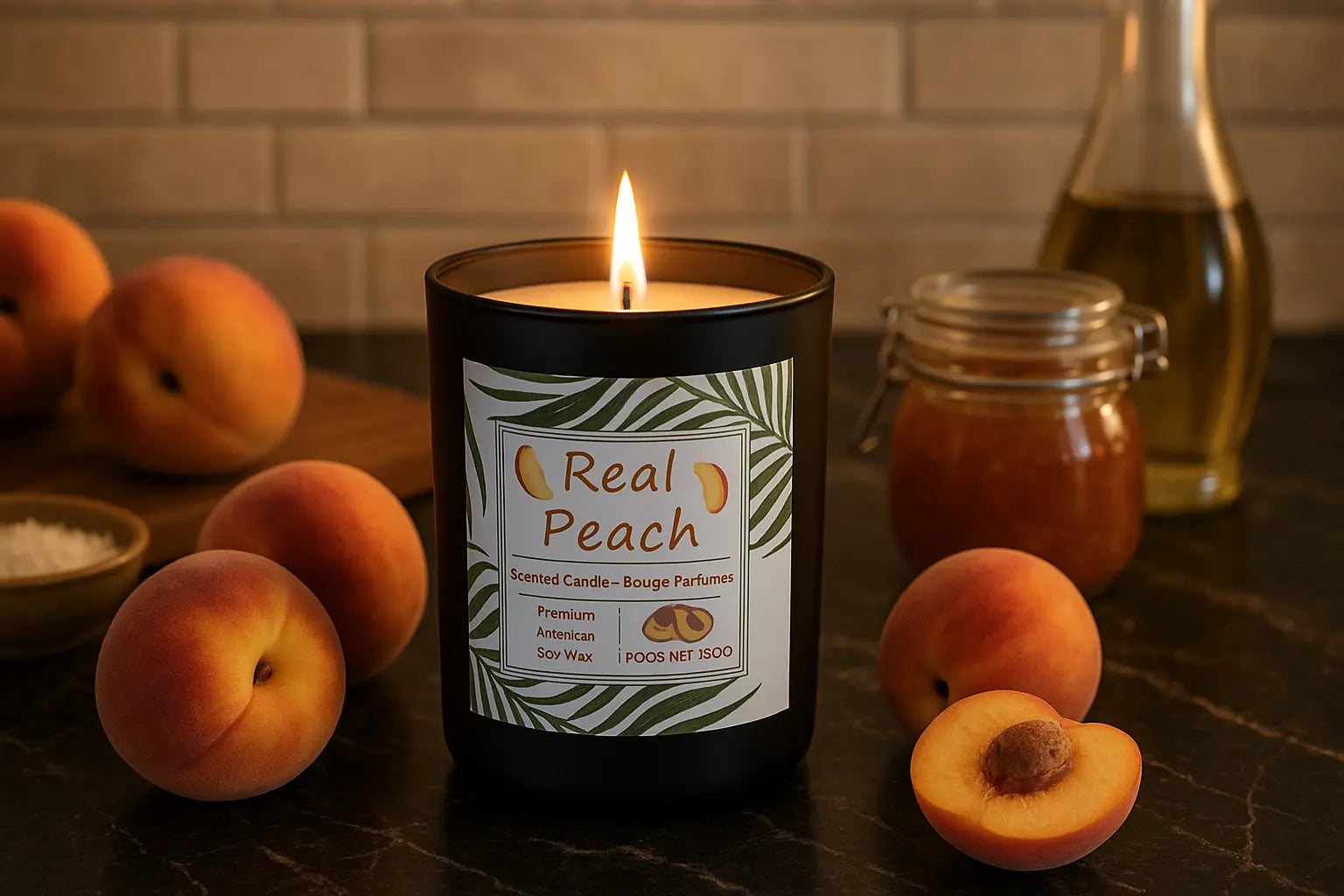 Real peach candle 15oz My Store
