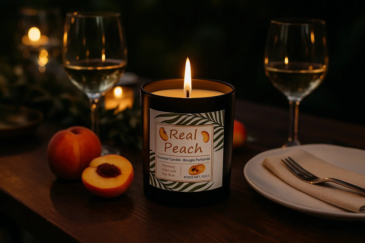 Real peach candle 15oz My Store