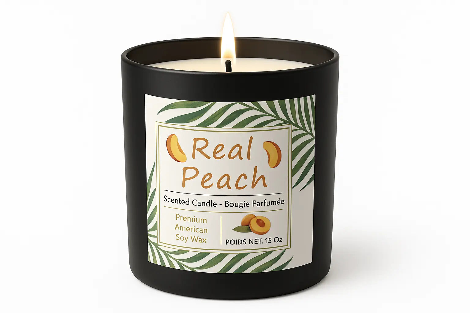 Real peach candle 15oz My Store
