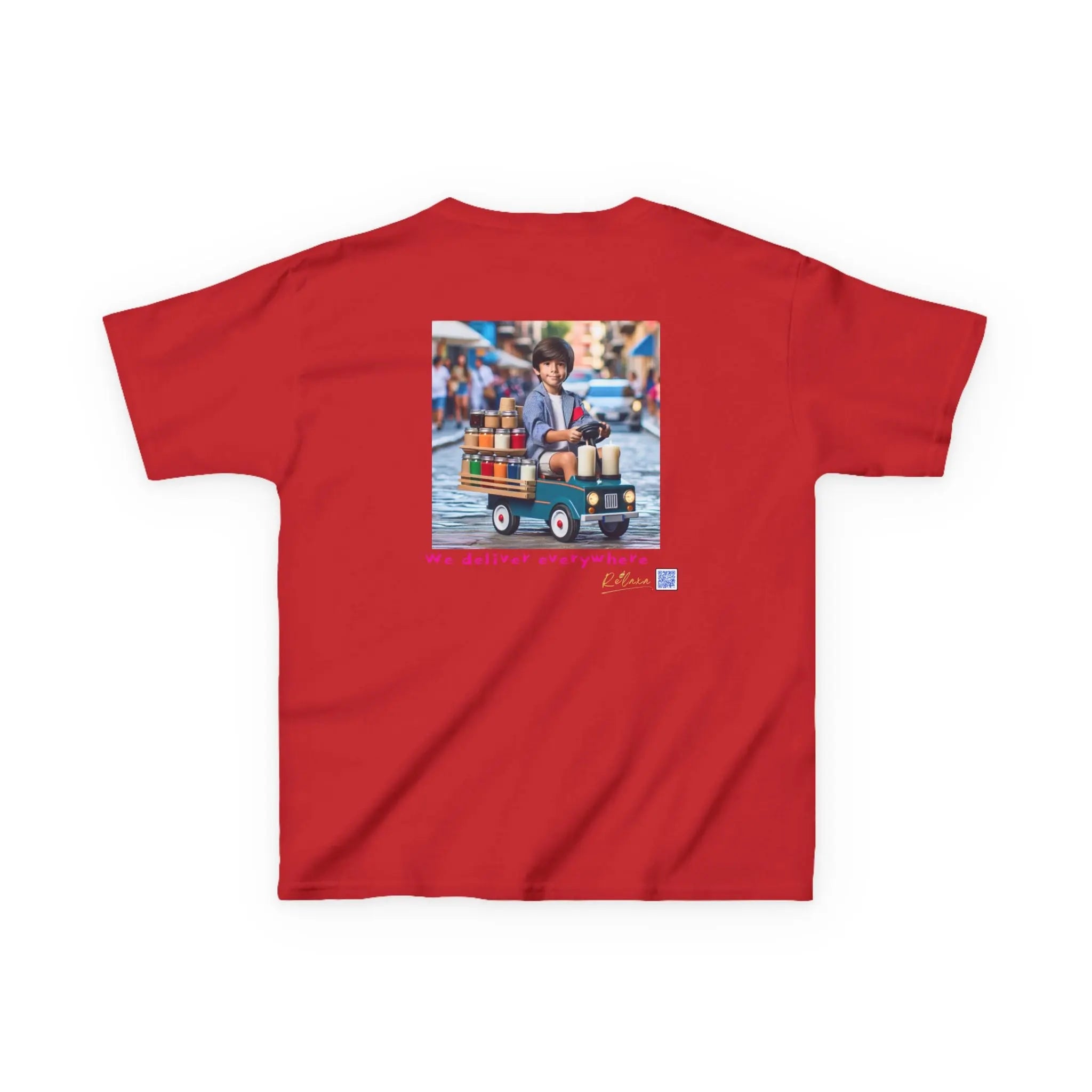 Cosmic Adventure Kids Tee - 'We Deliver Everywhere' Design Printify