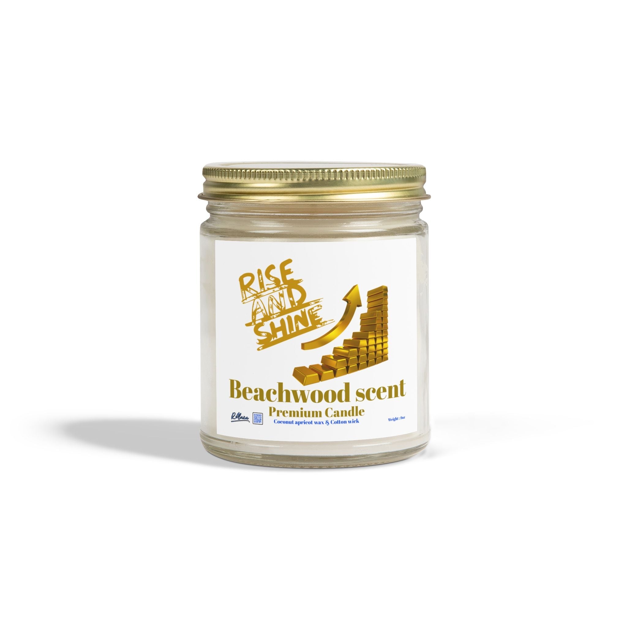 Candles, Rise and Shine Gold, Coconut Apricot Wax (4oz, 9oz) Printify