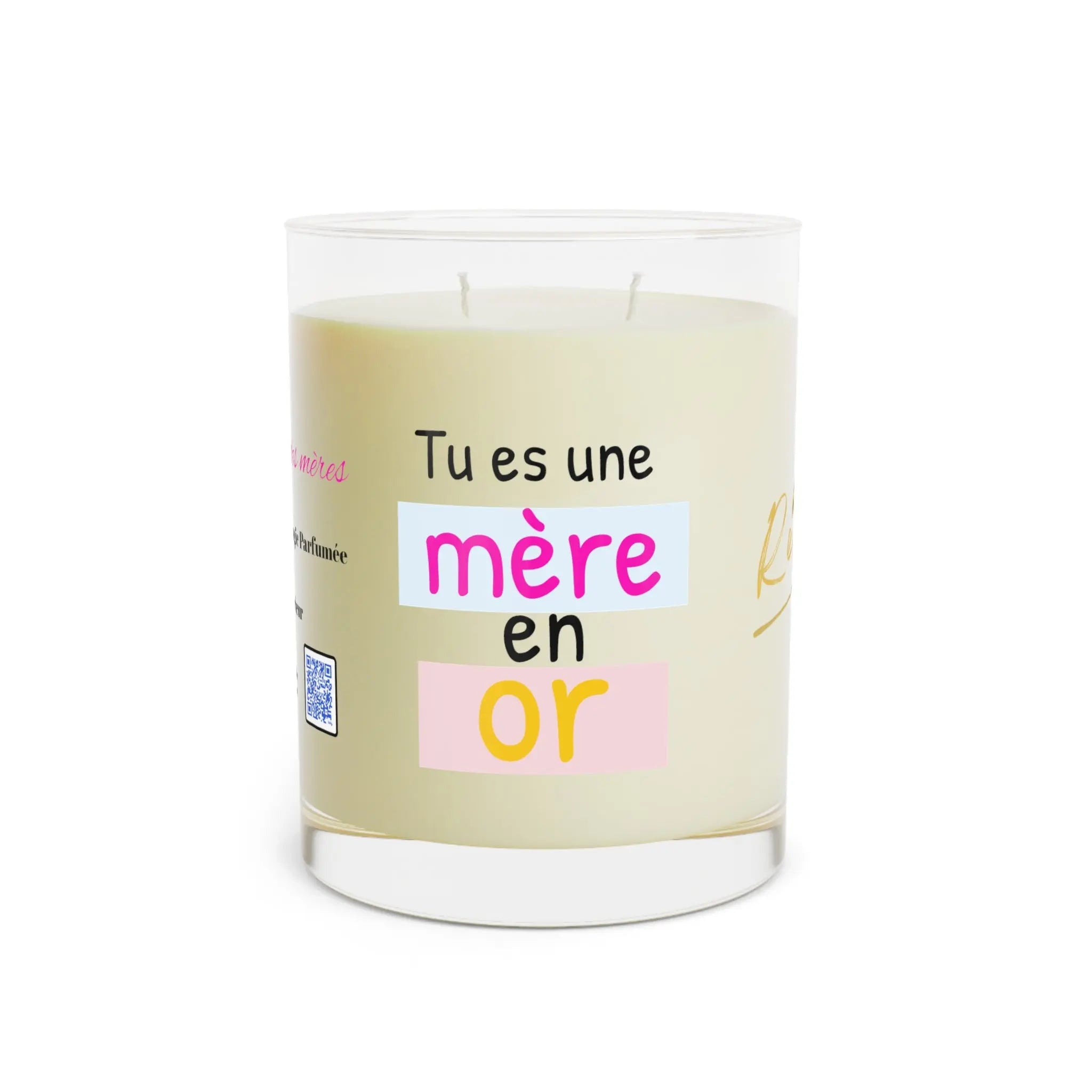 Personalized Scented Candle - "Tu es une mère en or" - 11oz Gift for Mother's Day Printify