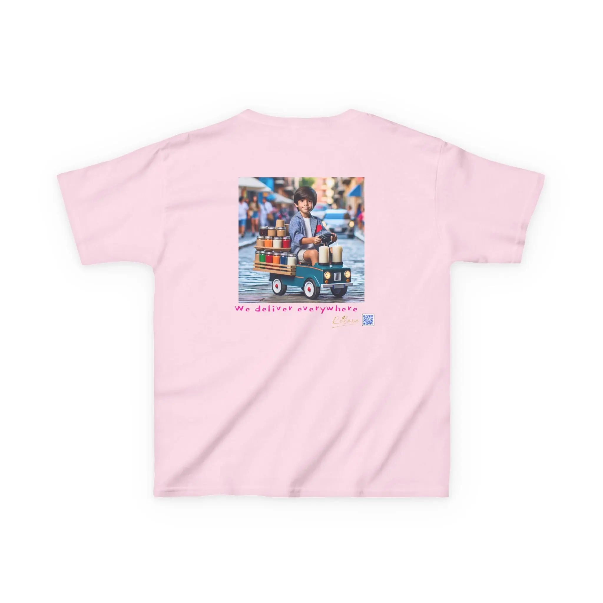 Cosmic Adventure Kids Tee - 'We Deliver Everywhere' Design Printify